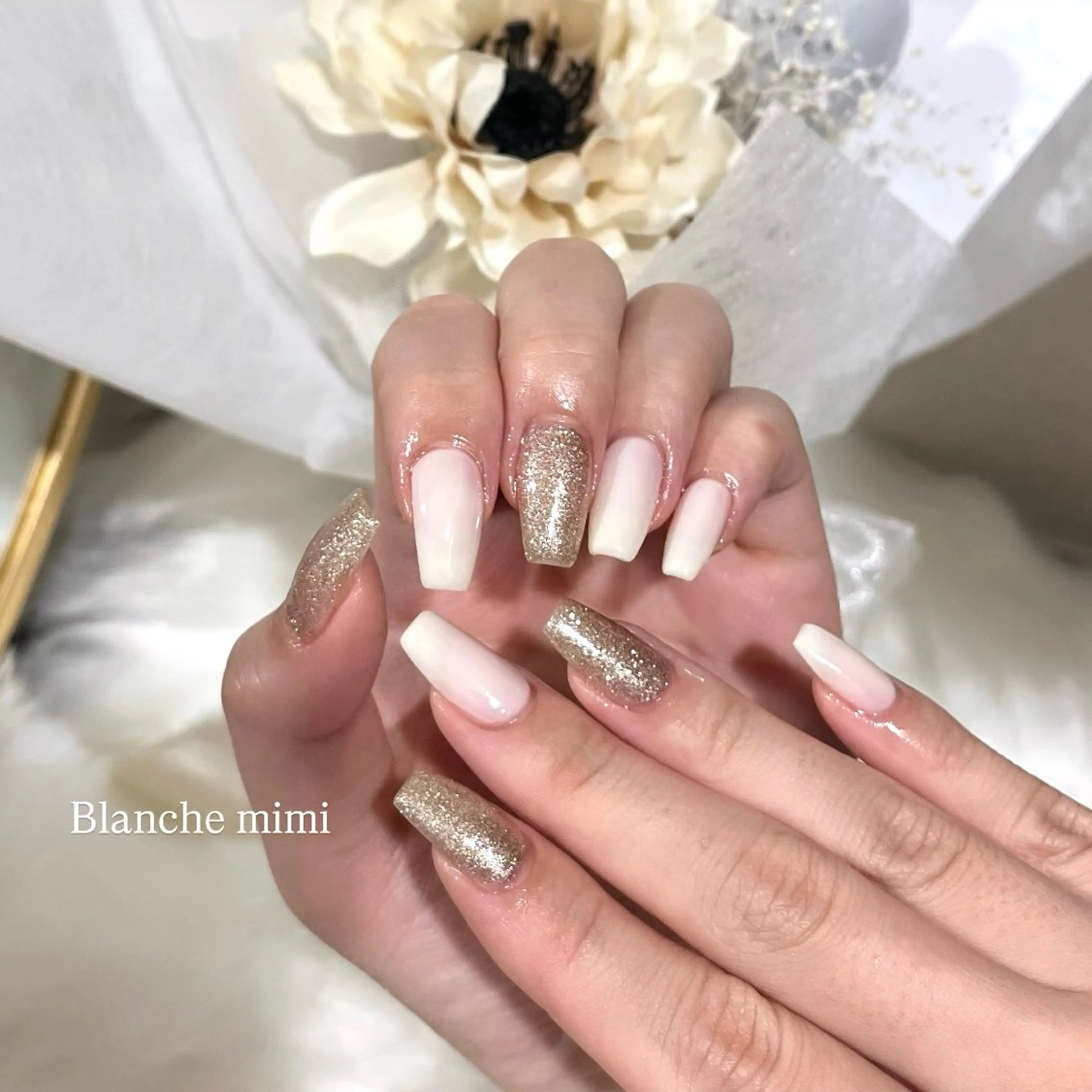 ネイル ハンドネイル Blanche mimi.u_aのネイルデザイン