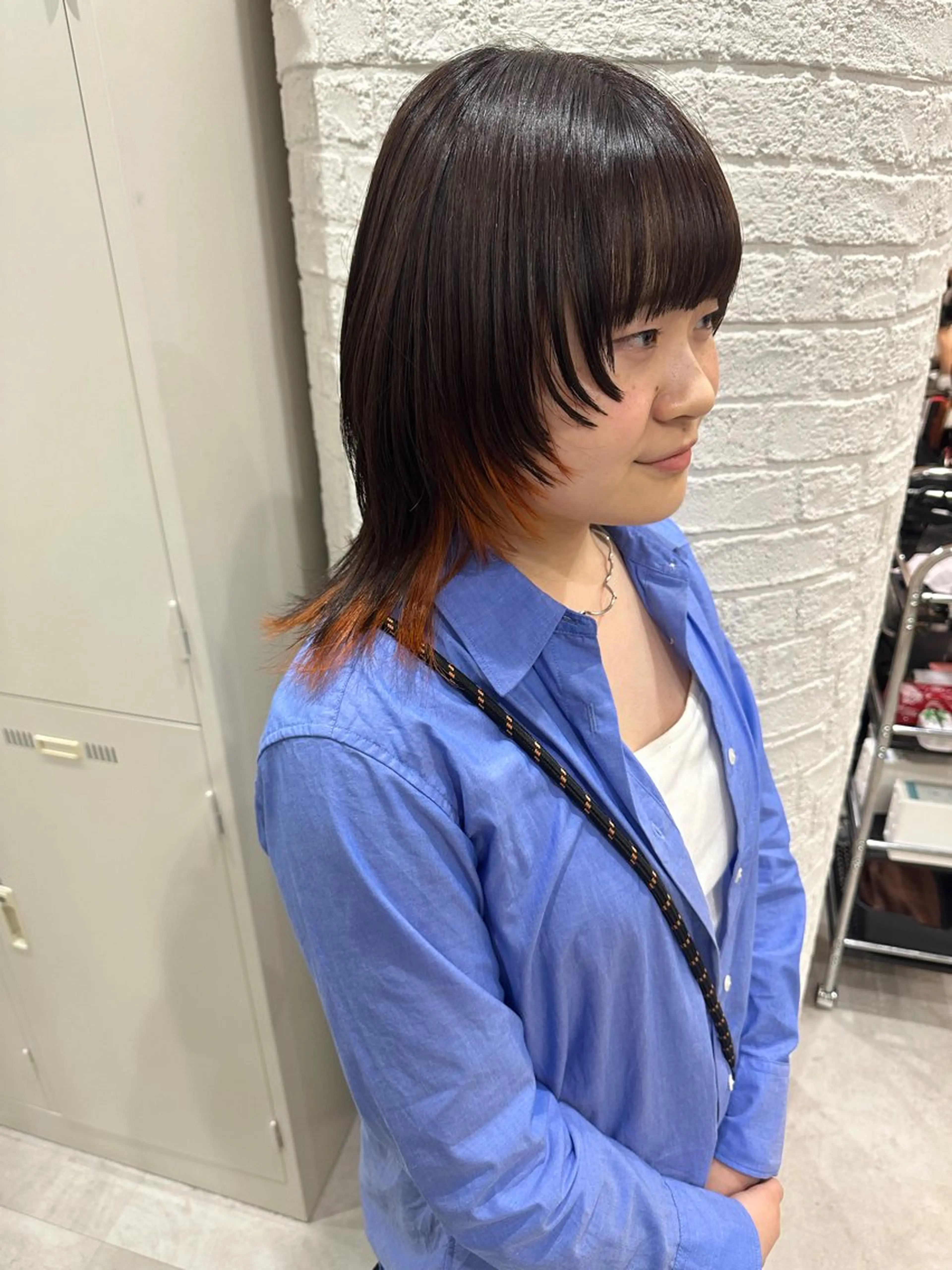 ミディアム カット ヘアカラー FUJII MARINのヘアスタイル