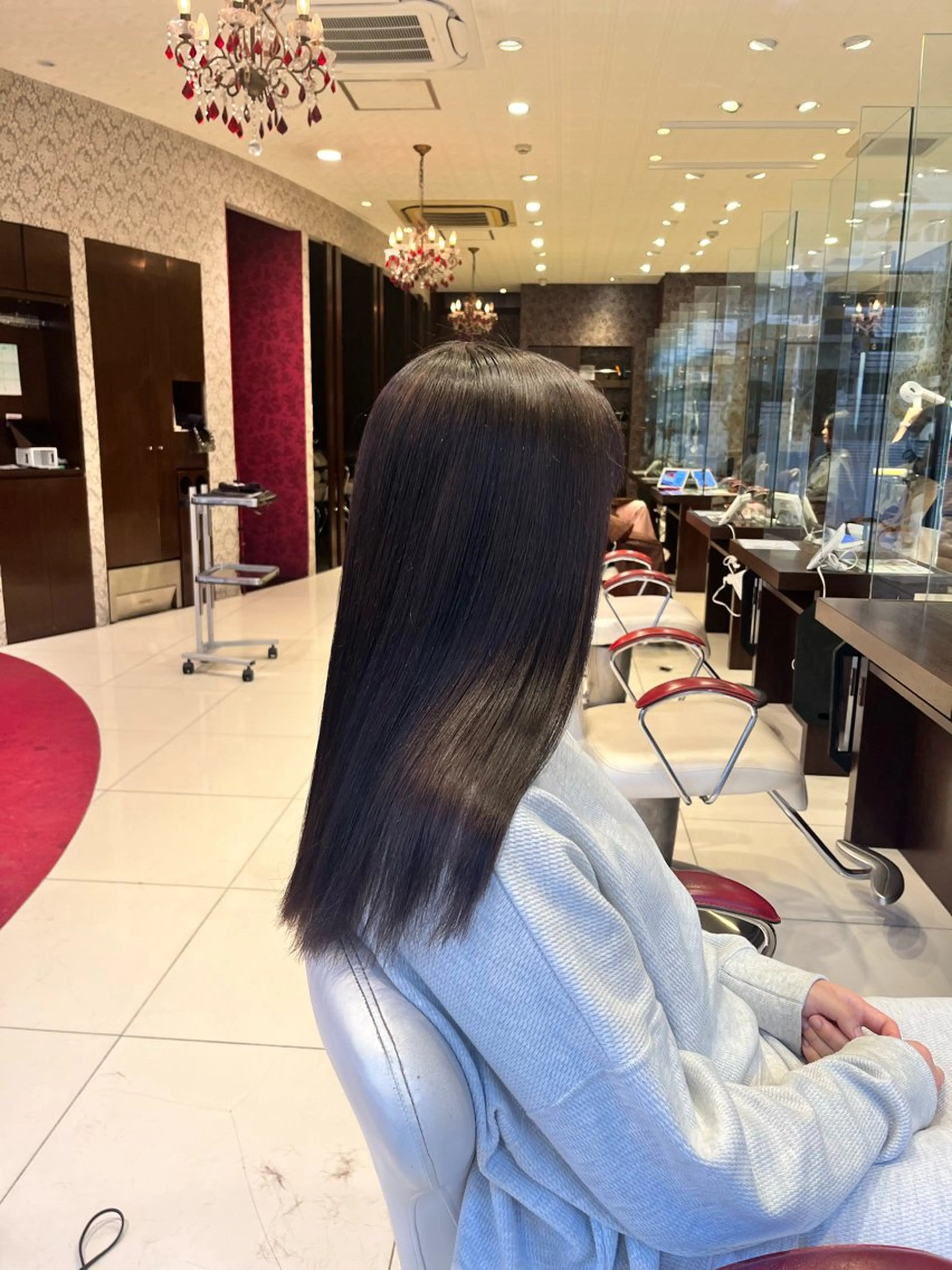 セミロング 縮毛/髪質改善 上野颯太のヘアスタイル