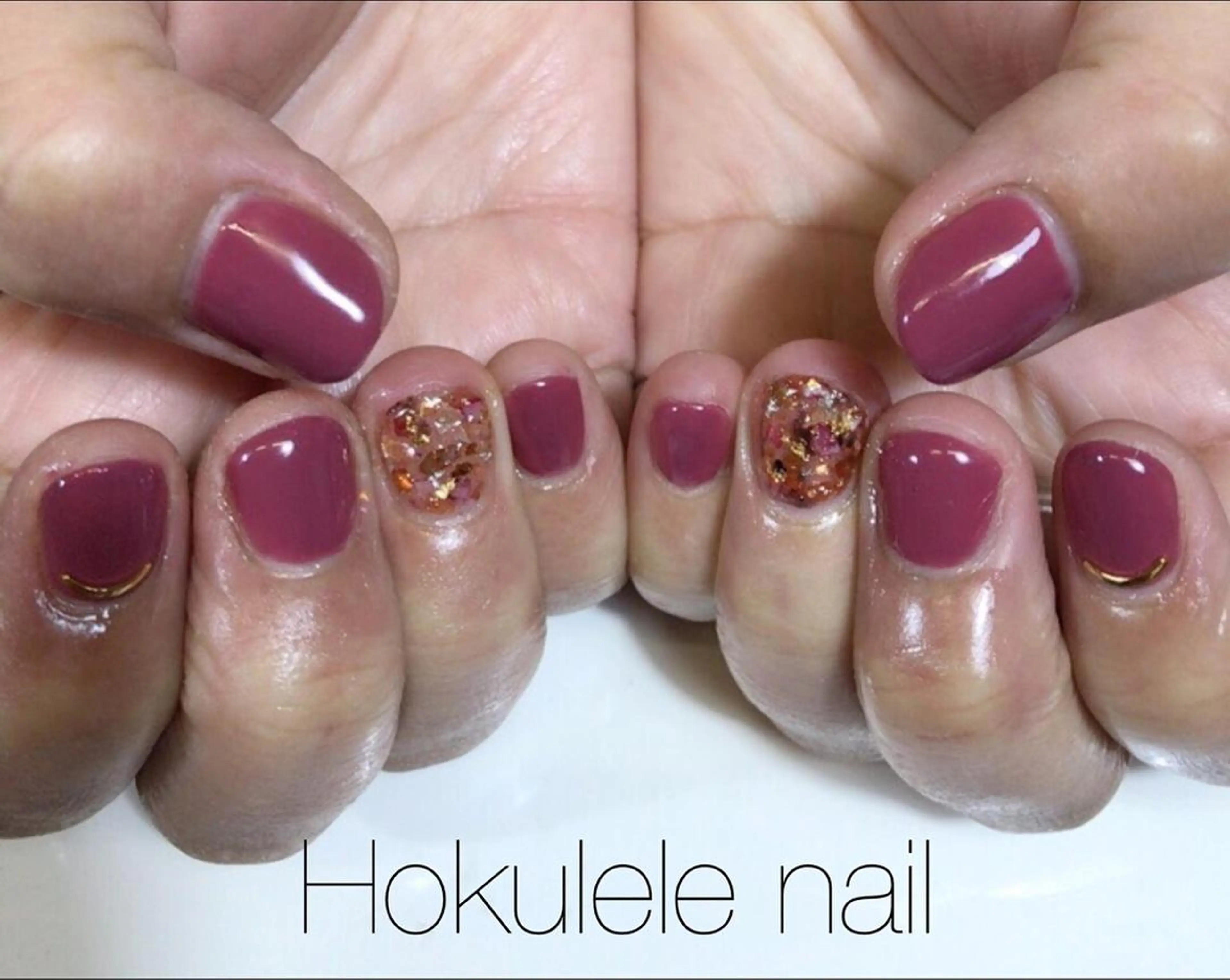 ネイル アートネイル ピンク MIHO ☆のネイルデザイン