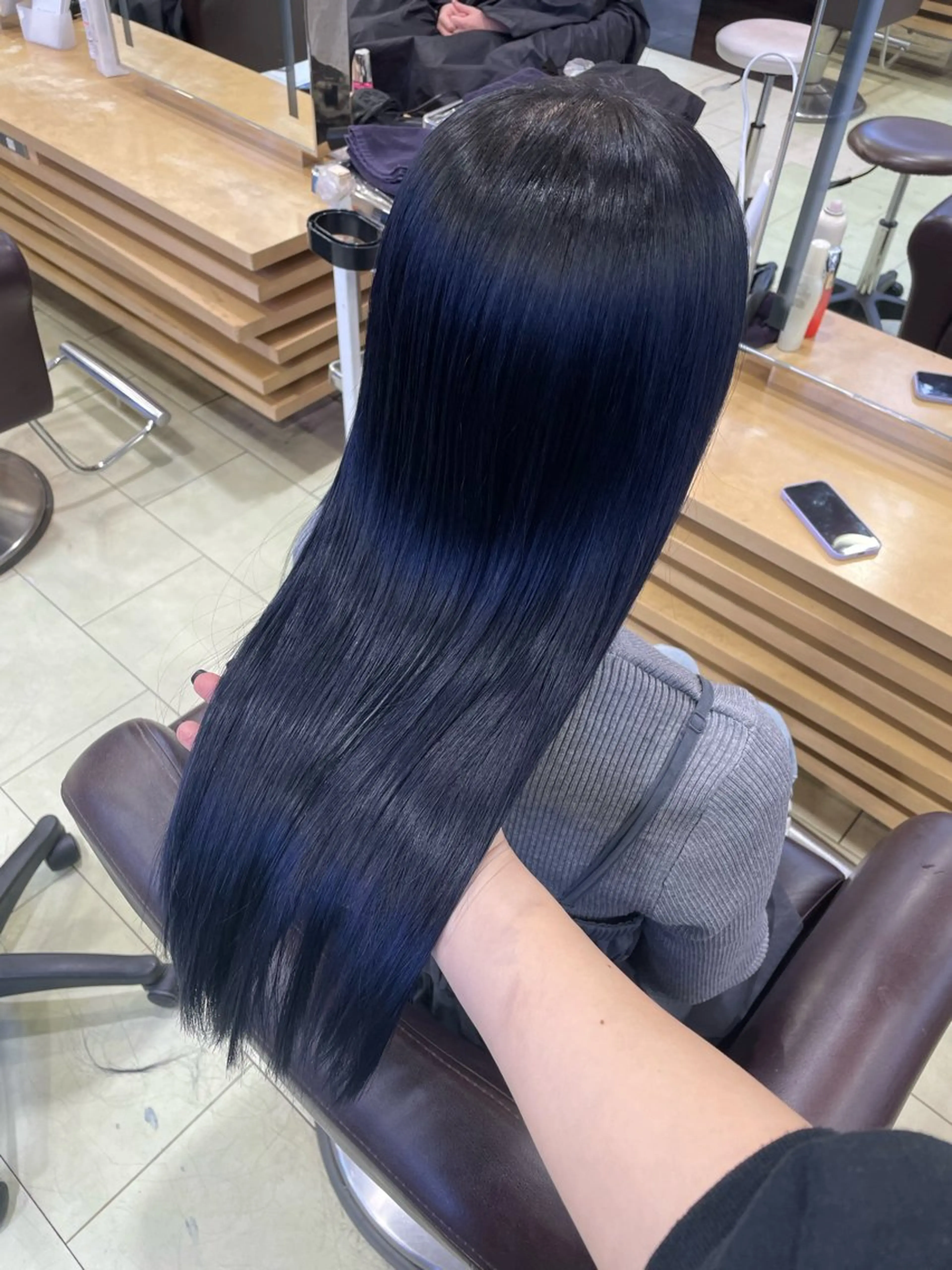 ロング ヘアカラー トリートメント 艶髪カラー🫧 髪質改善🪽萩原のヘアスタイル