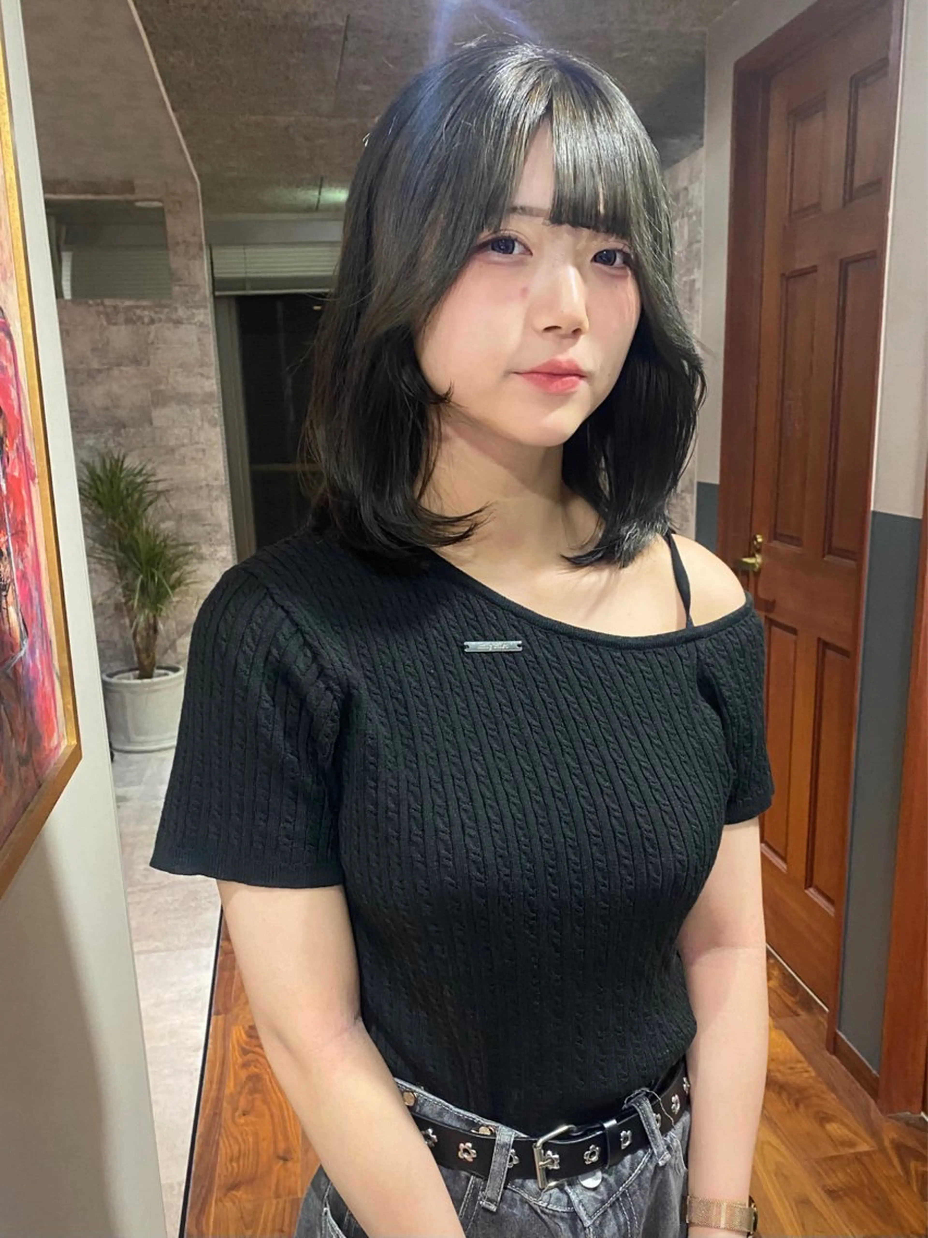 ミディアム カラー 透明感カラー カット ヘアカラー トリートメント mai / linoah˚✧のヘアスタイル