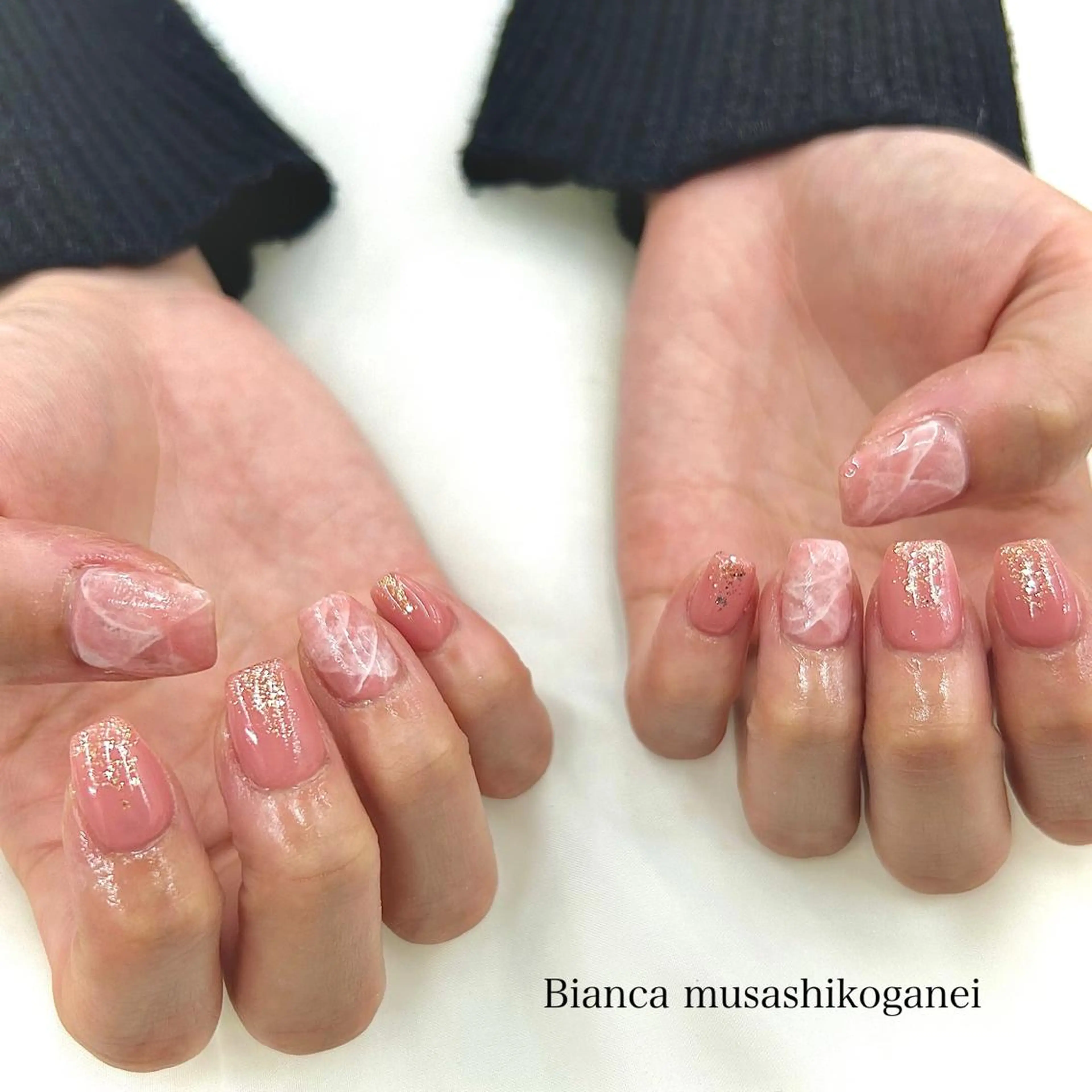 ネイル ニュアンスネイル Bianca 武蔵小金井 ほしののネイルデザイン