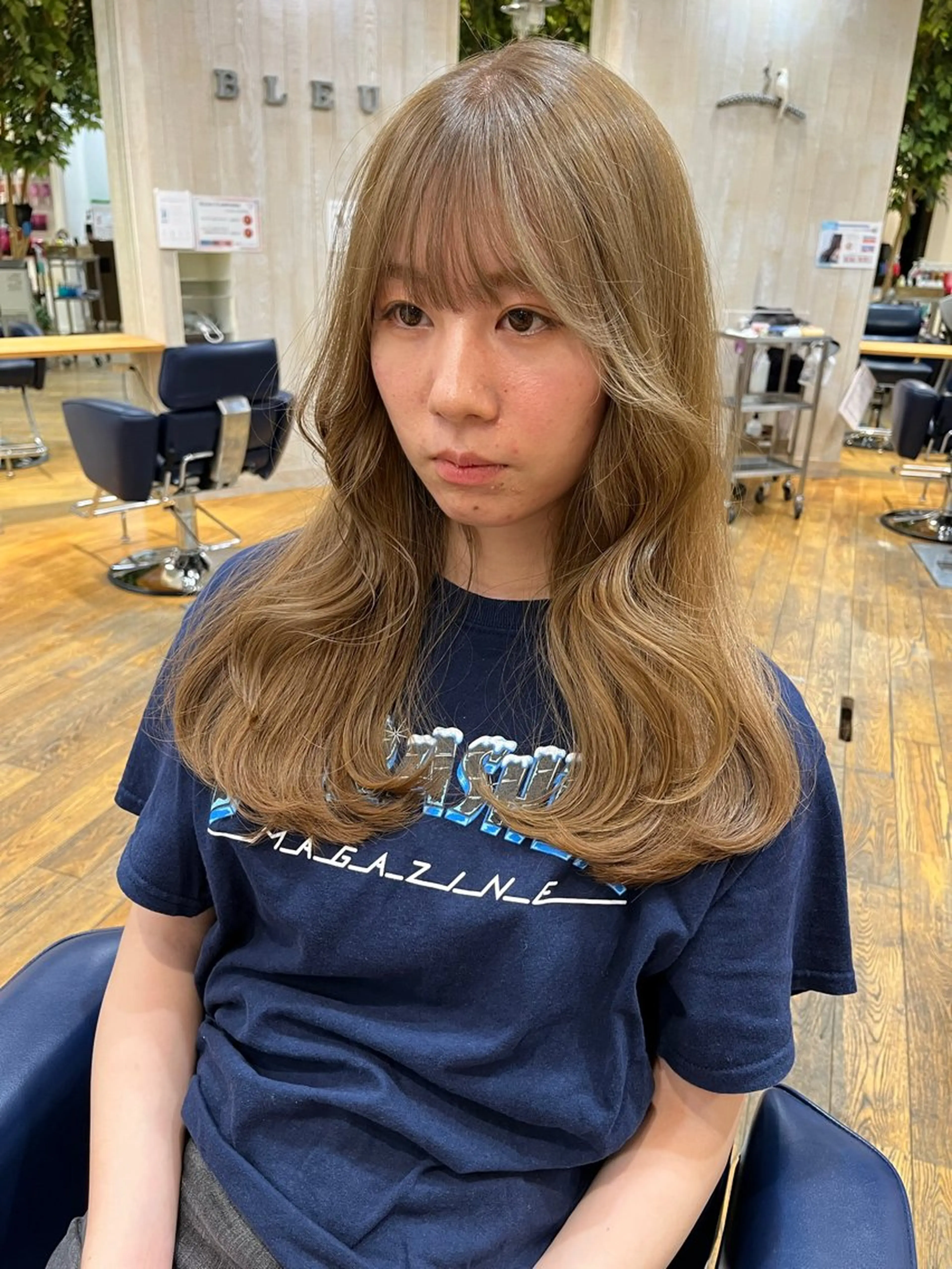 ロング 顔周りカット vince gio 彩織のヘアスタイル