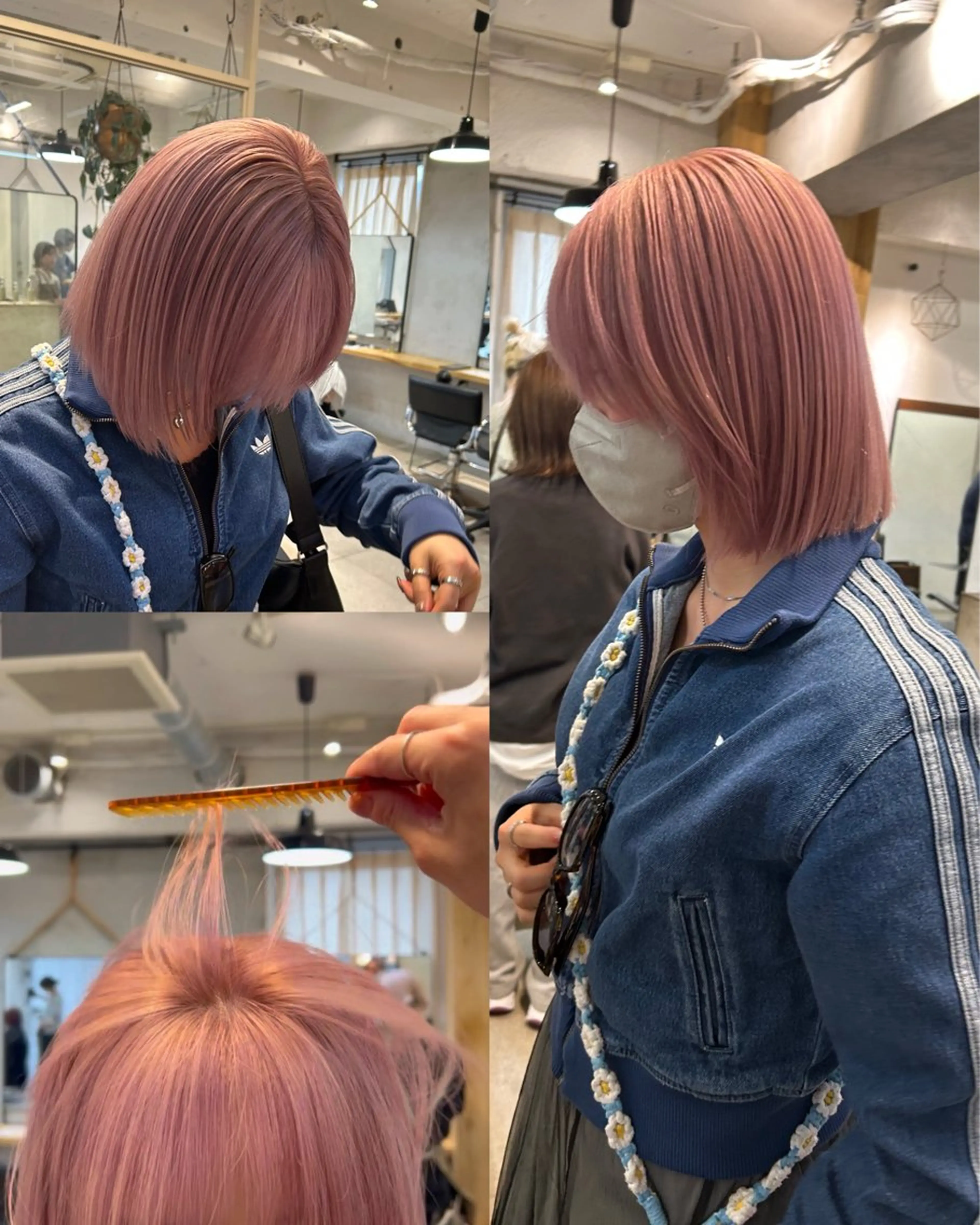 ショート カラー ヘアカラー トリートメント ハイトーンボブ 前田 表参道　グレージュのヘアスタイル