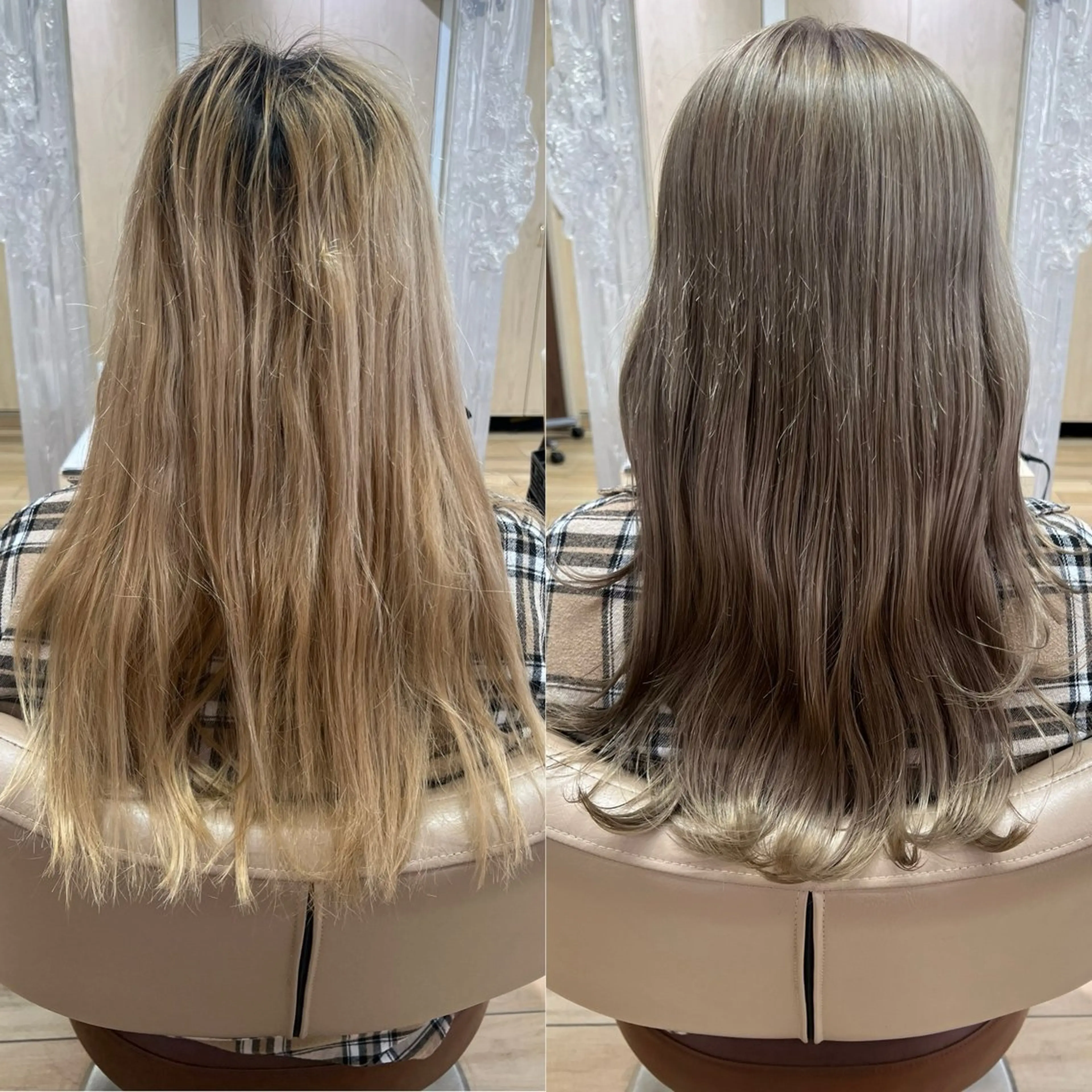セミロング カラー カット ヘアカラー トリートメント 高橋 香奈のヘアスタイル