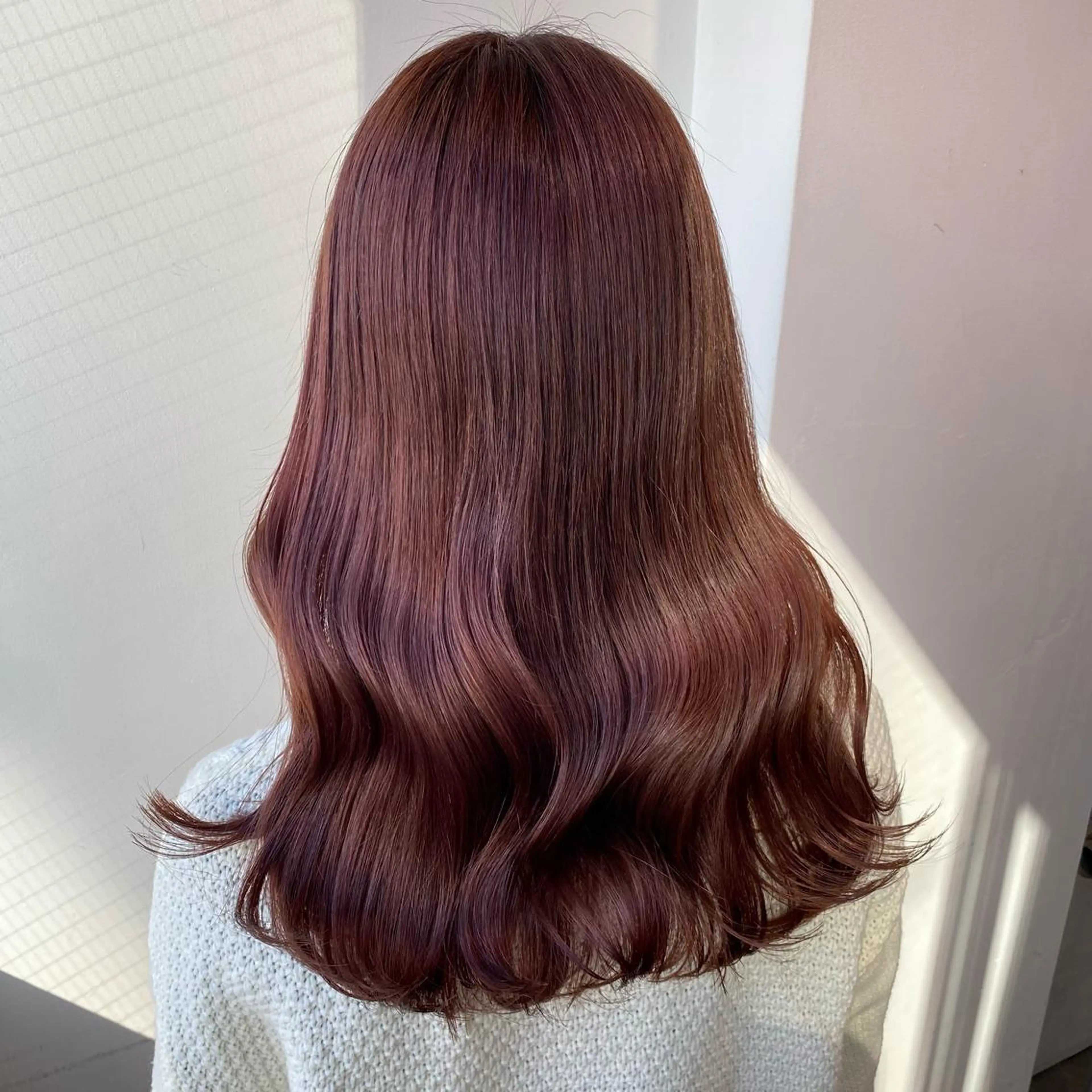 ミディアム カラー 韓国艶カラー🇰🇷 DISCO💙のヘアスタイル