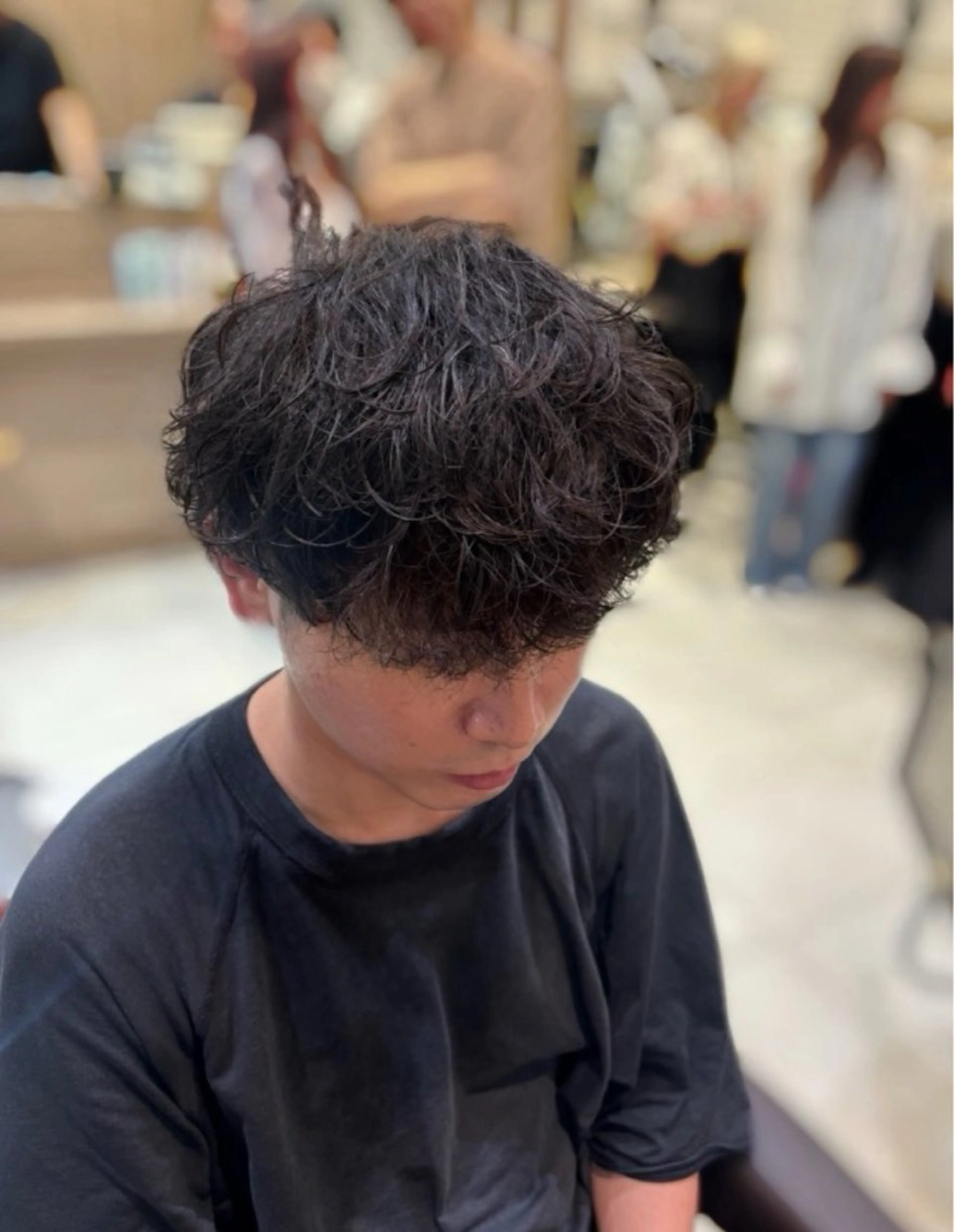 パーマ メンズ メンズパーマ カット パーマ ブリーチ/パーマ 縮毛/レイヤーaoiのヘアスタイル