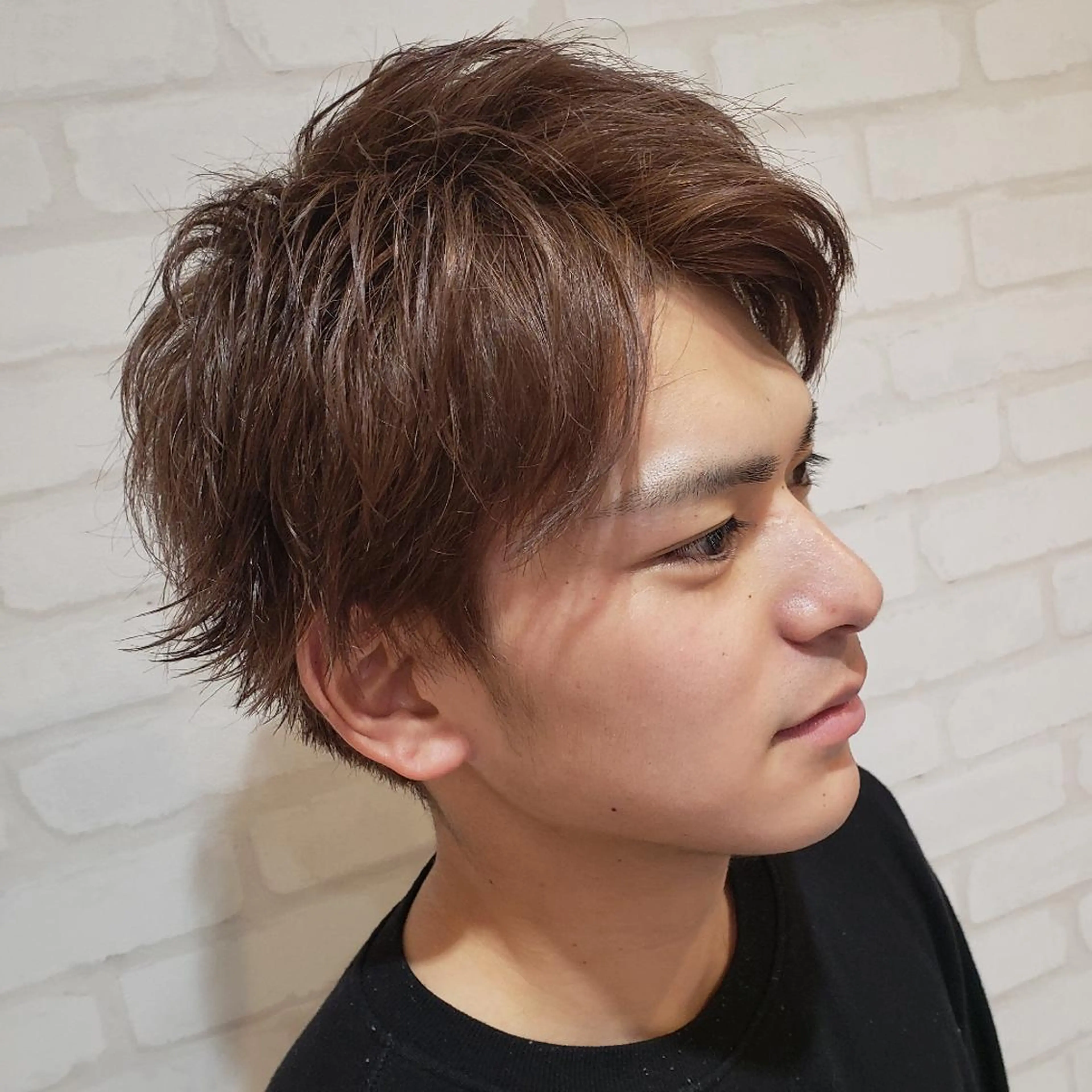 ショート メンズ カラー 渋谷 メンズ 木下 仁来のヘアスタイル