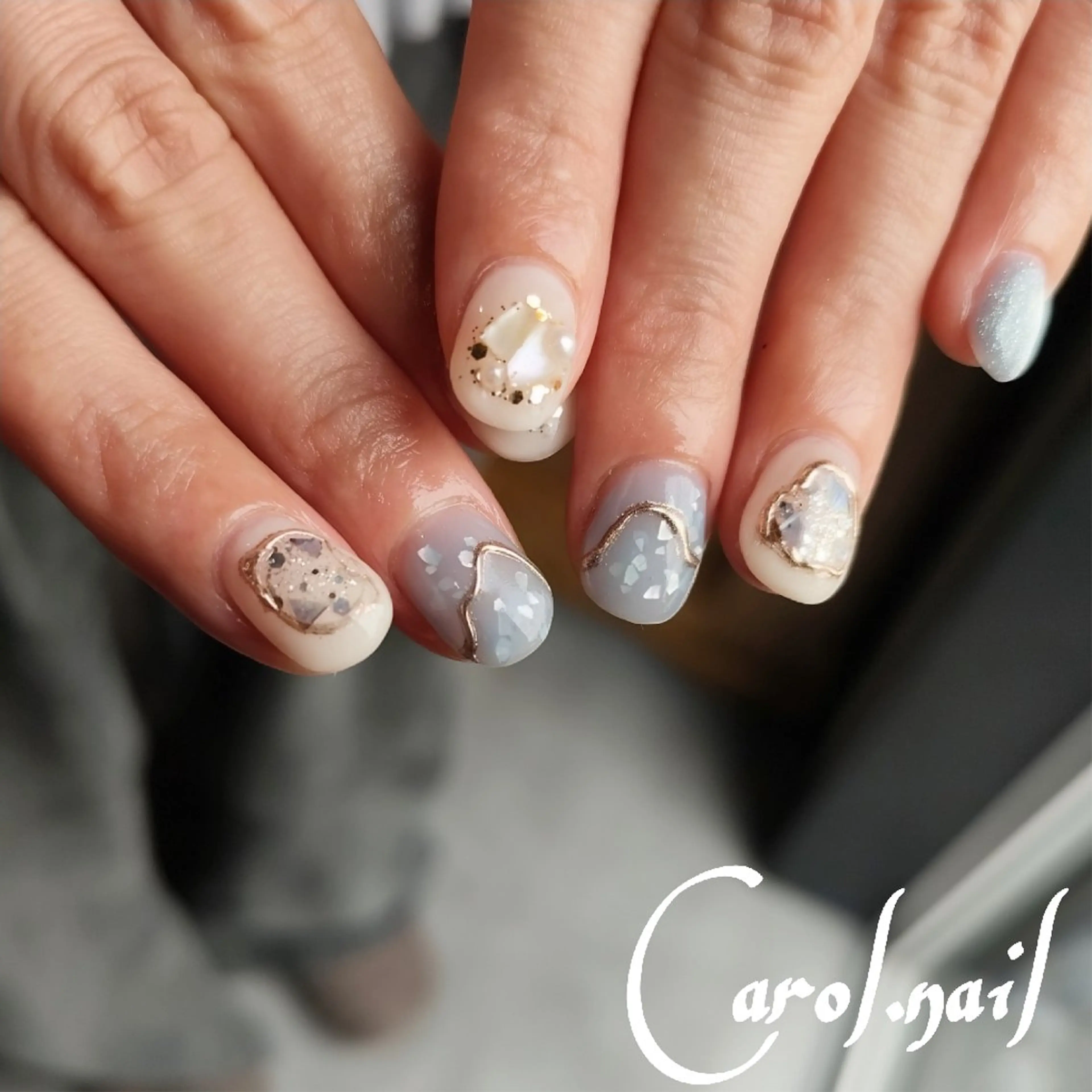ネイル マグネットネイル carol nailのネイルデザイン