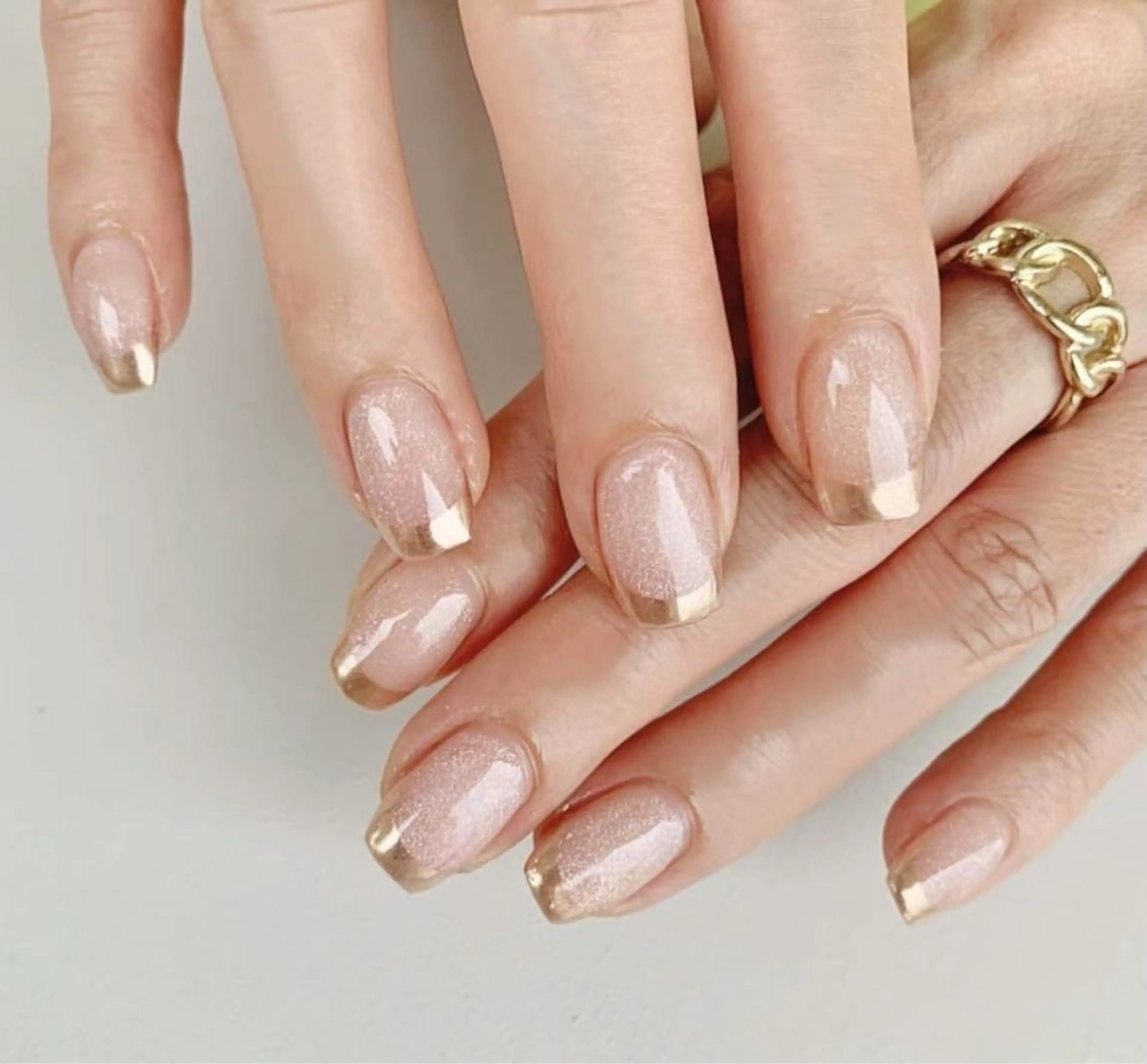 【高級感UP 】 初回オフ無料　Hand | ミラーフレンチ　¥6500の写真