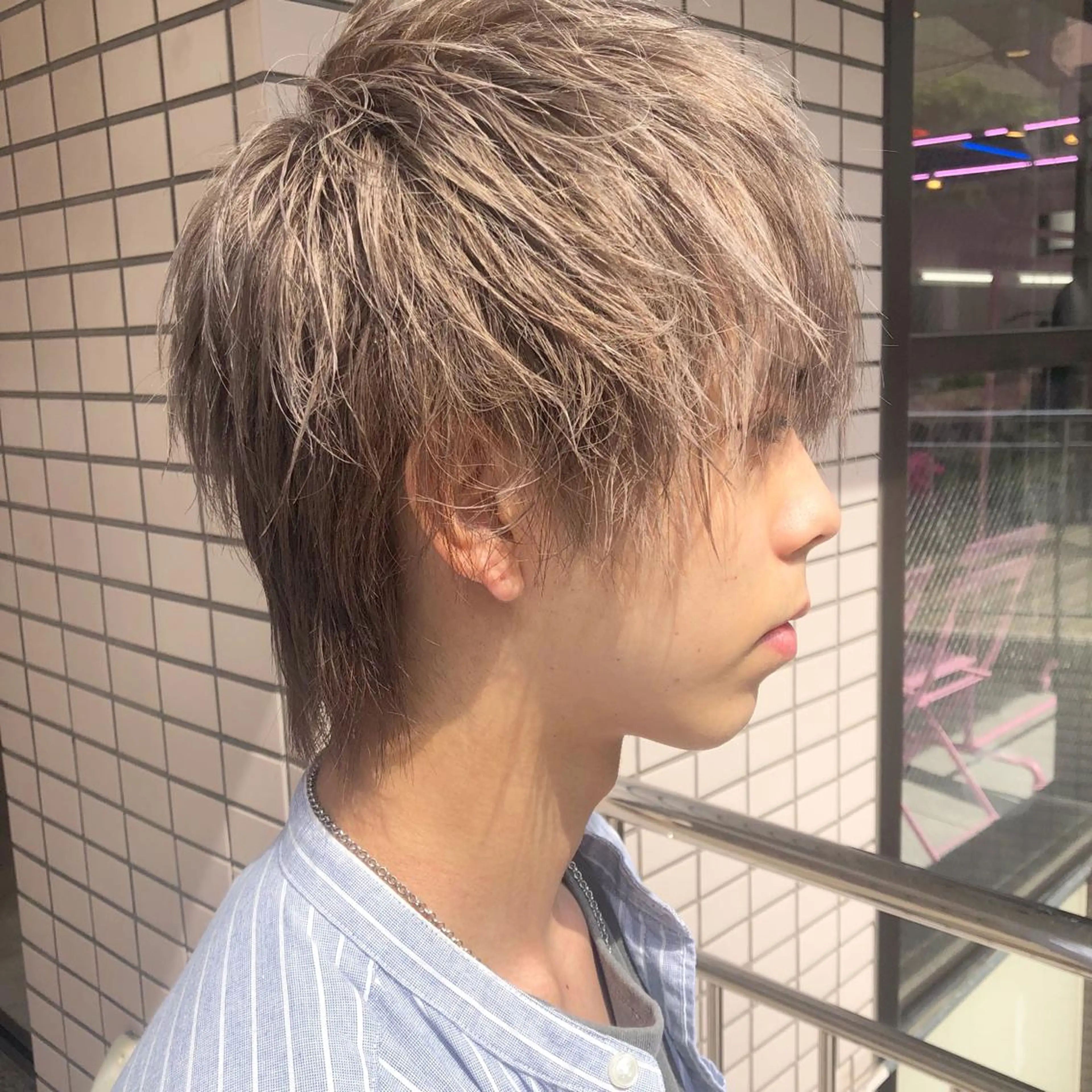 セミロング カラー パーマ ヘアアレンジ メンズ ネイル マツエク・マツパ ベージュカラー ホワイトベージュ ホワイト 天神レイヤーカット No.1💖マユカのヘアスタイル