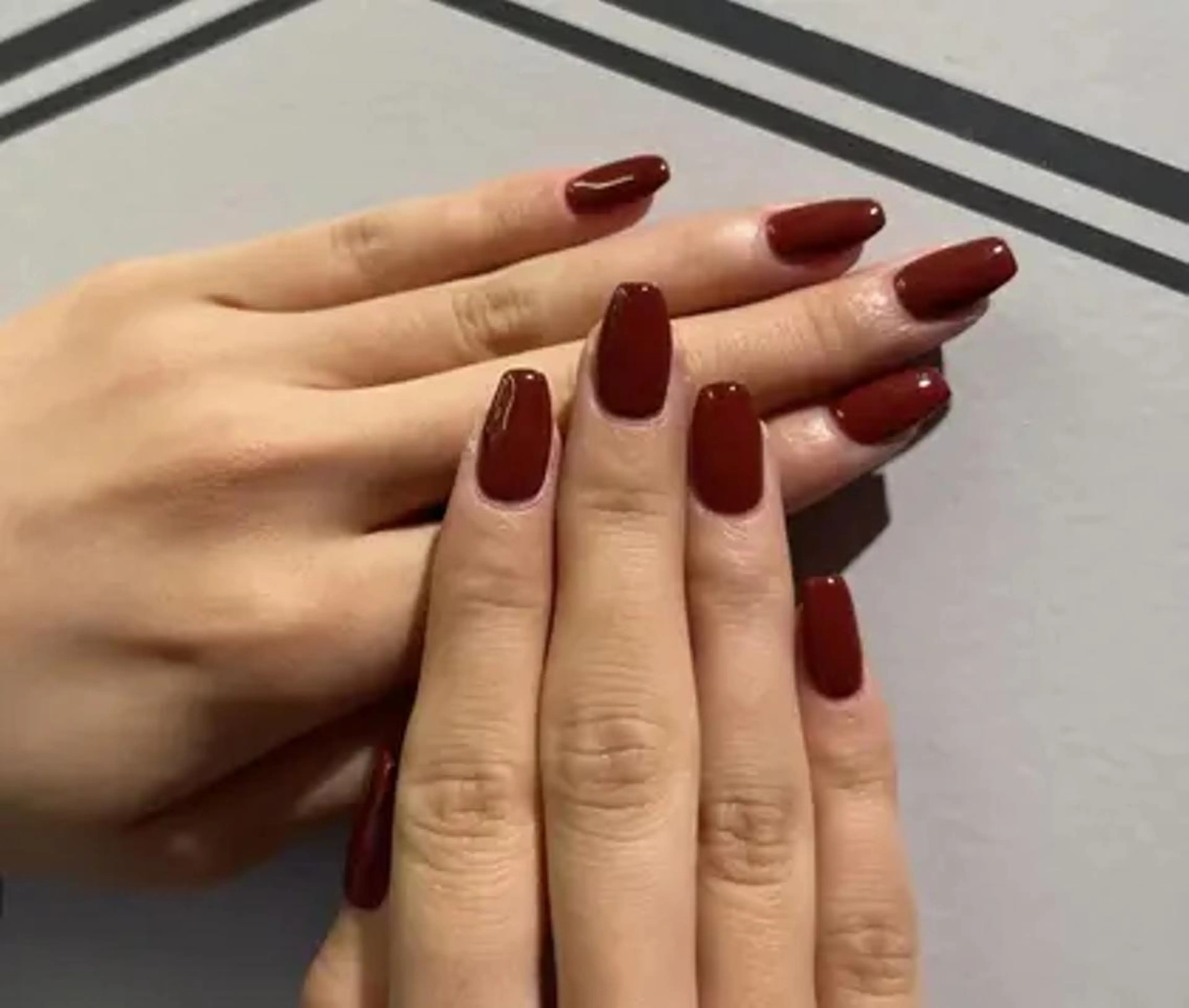 🍒ハンドネイル🍒【ワンカラーorラメグラ】✨100色以上カラーあり💗🌸🍑の写真