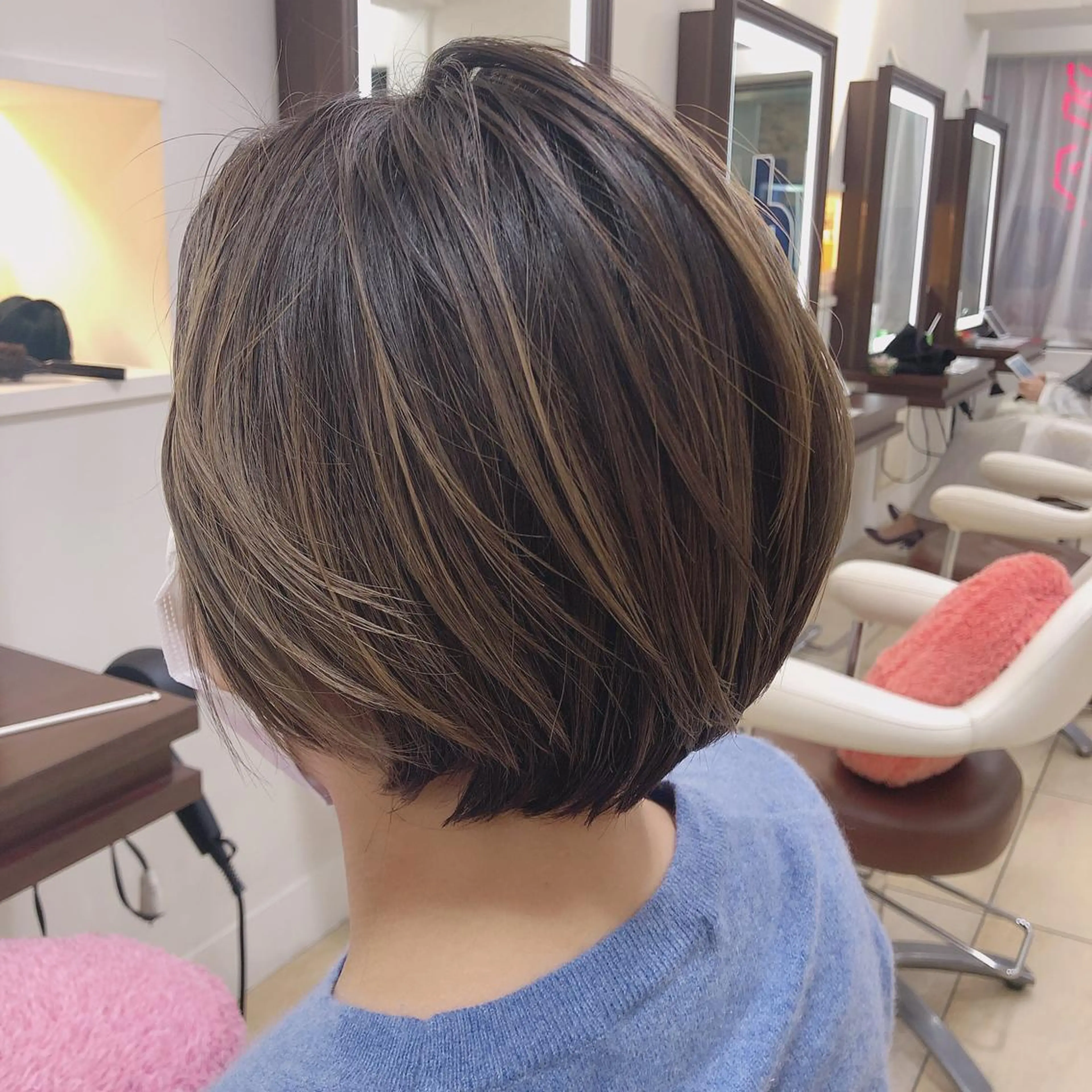 ショート 顔周りの垢抜けヘア 立山あいりのヘアスタイル