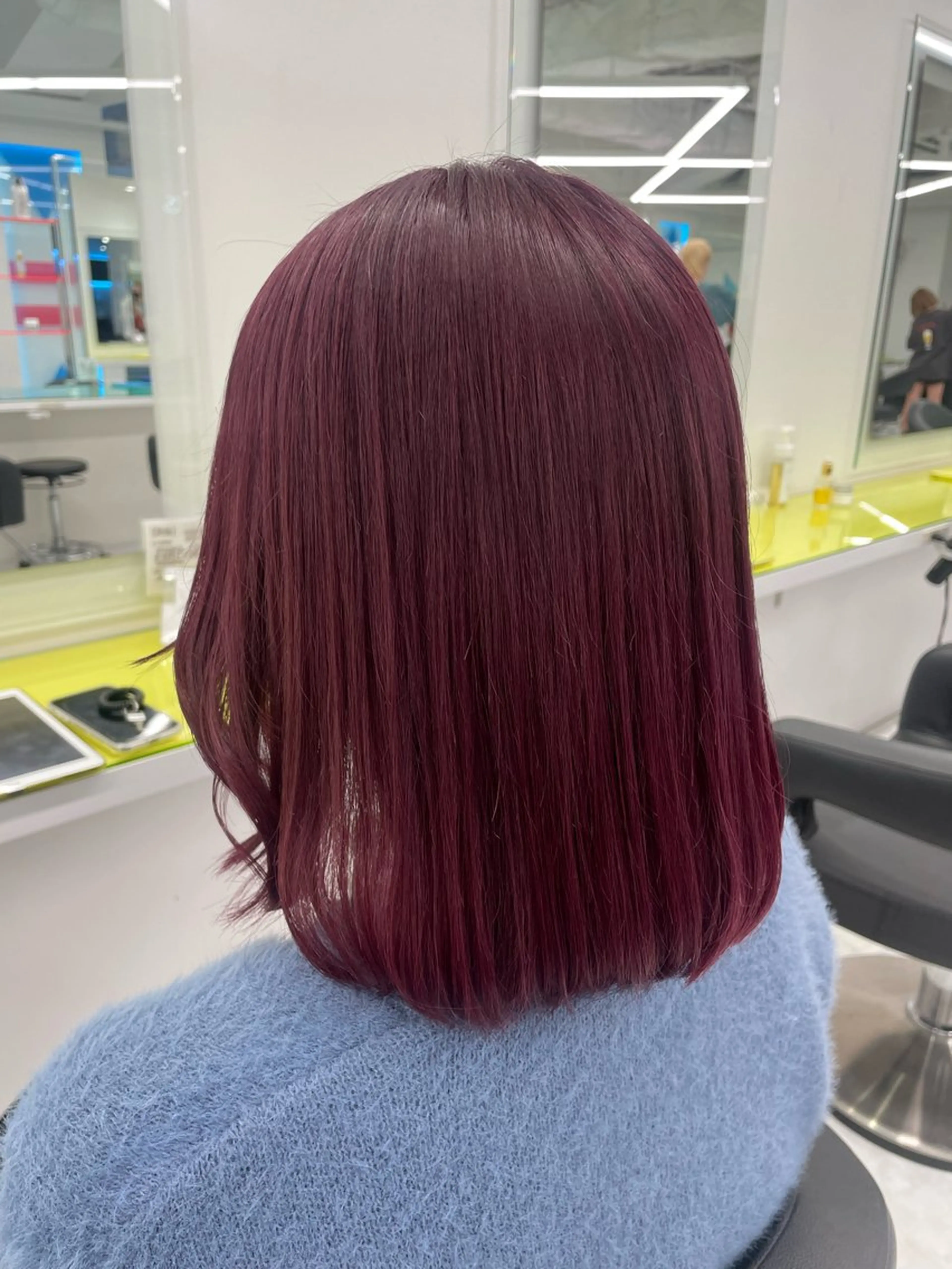 ミディアム カラー ガーリー♡女の子っぽ ヘア♡ピンクカラー♡のヘアスタイル