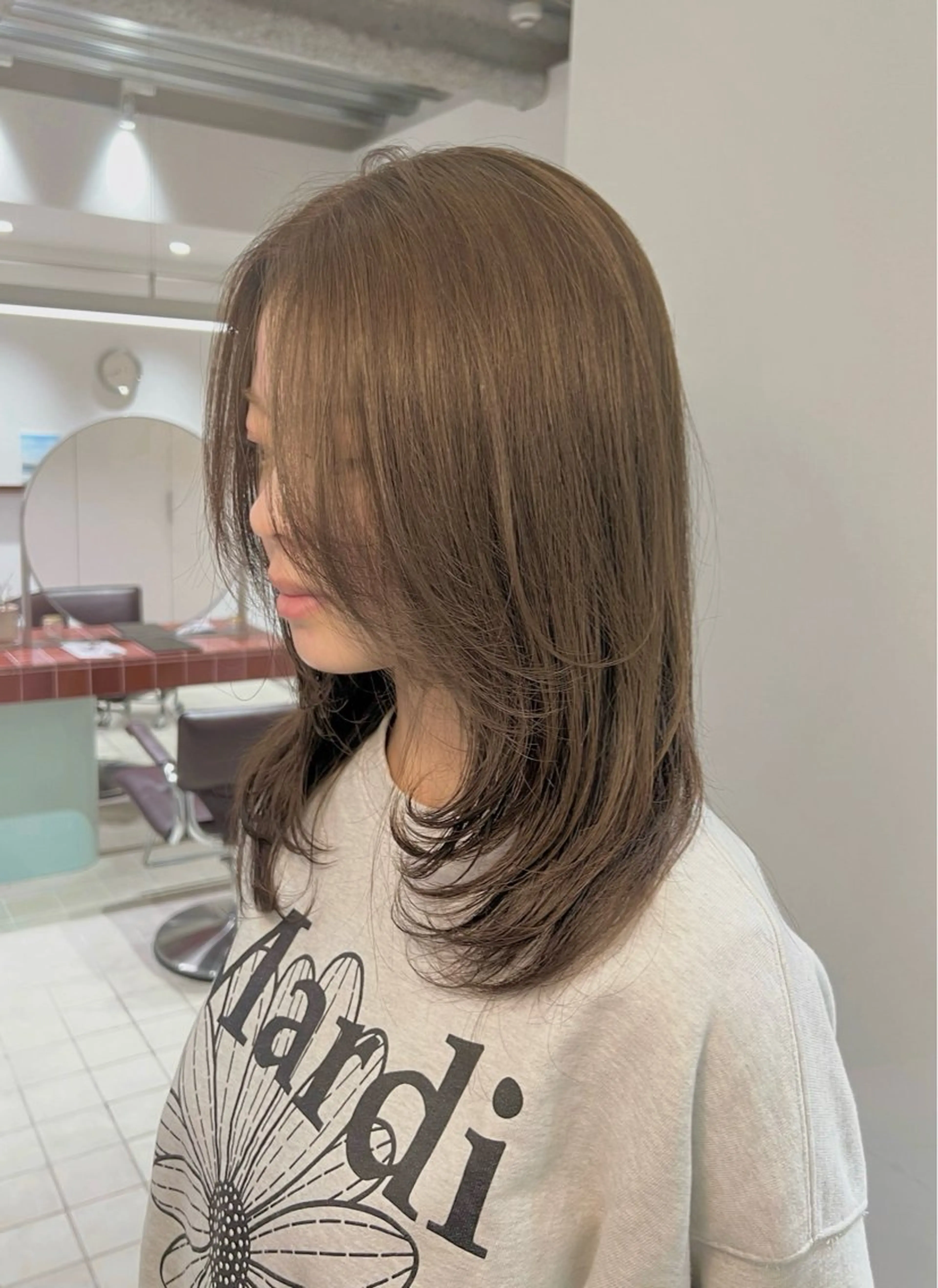 カラー ヘアカラー 透明感カラー/メンズ カット/RUNAのヘアスタイル