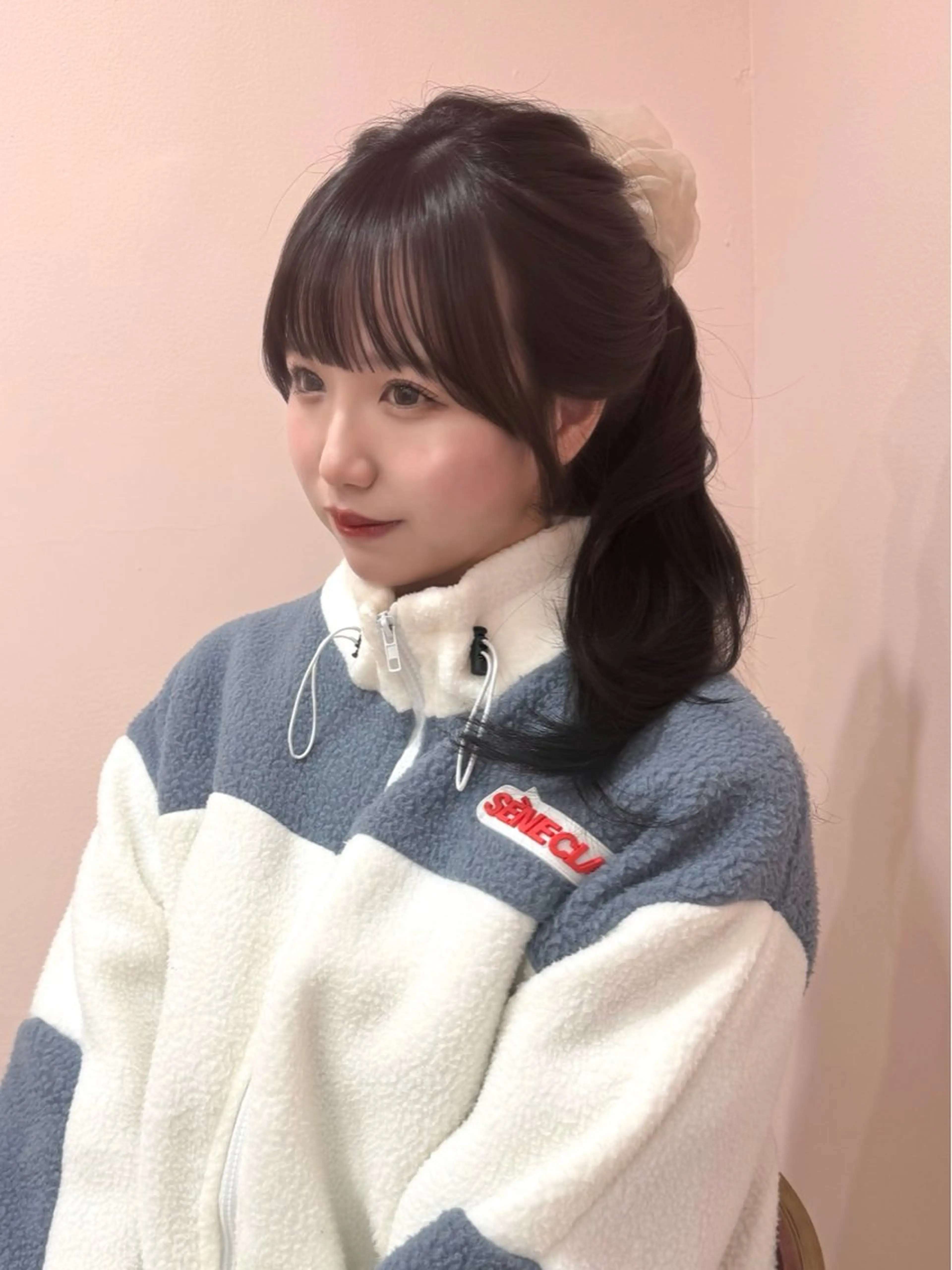 セミロング カラー ベージュカラー ブリーチ ブラウンカラー チョコレートブラウン 透明感カラー カット ヘアカラー トリートメント 渋谷/韓国ヘア/ 顔まわり♡Ayakaのヘアスタイル