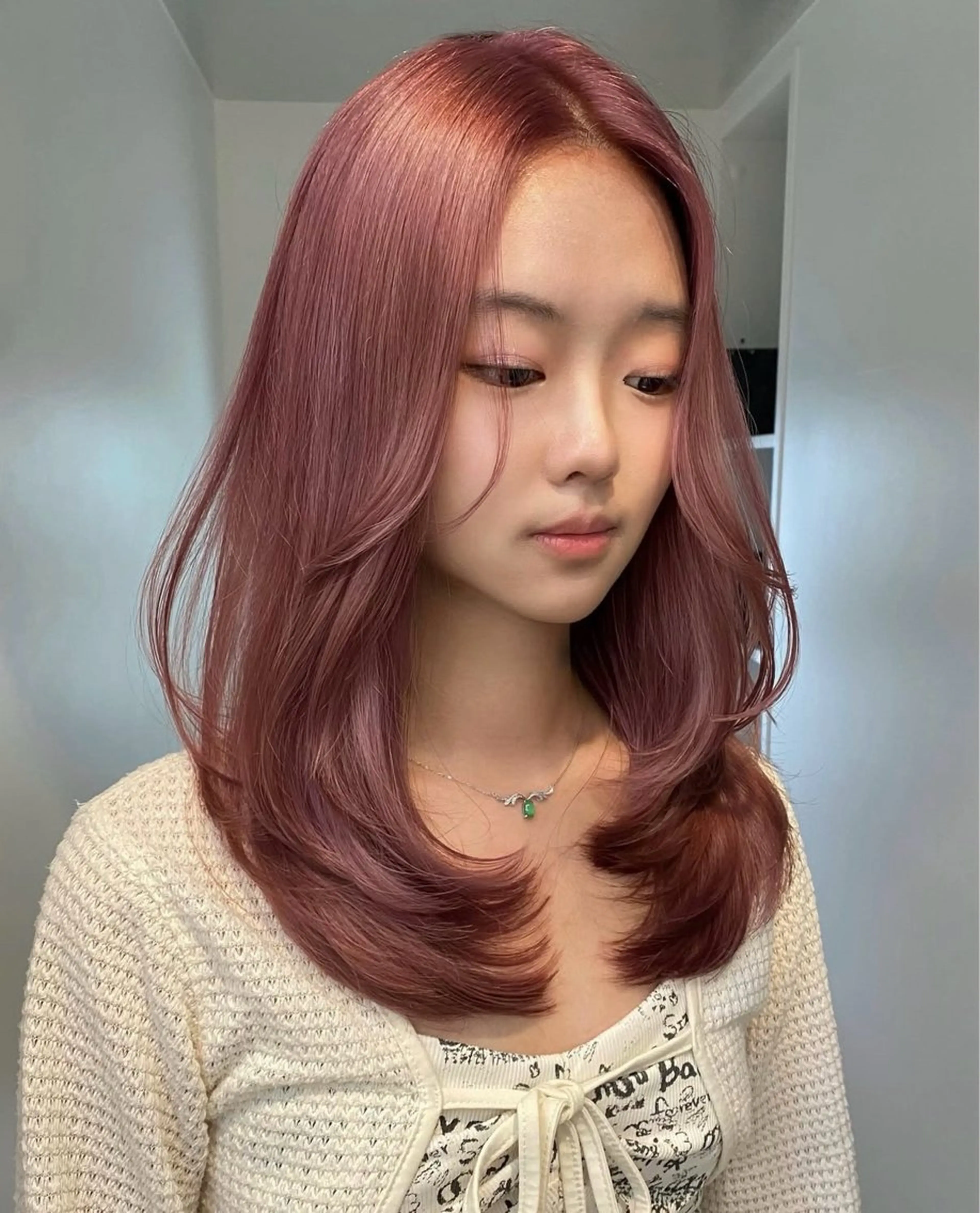 ミディアム カラー ヘアアレンジ レイヤーカット 栄💗レイヤーカット ｜パーマ｜haruのヘアスタイル