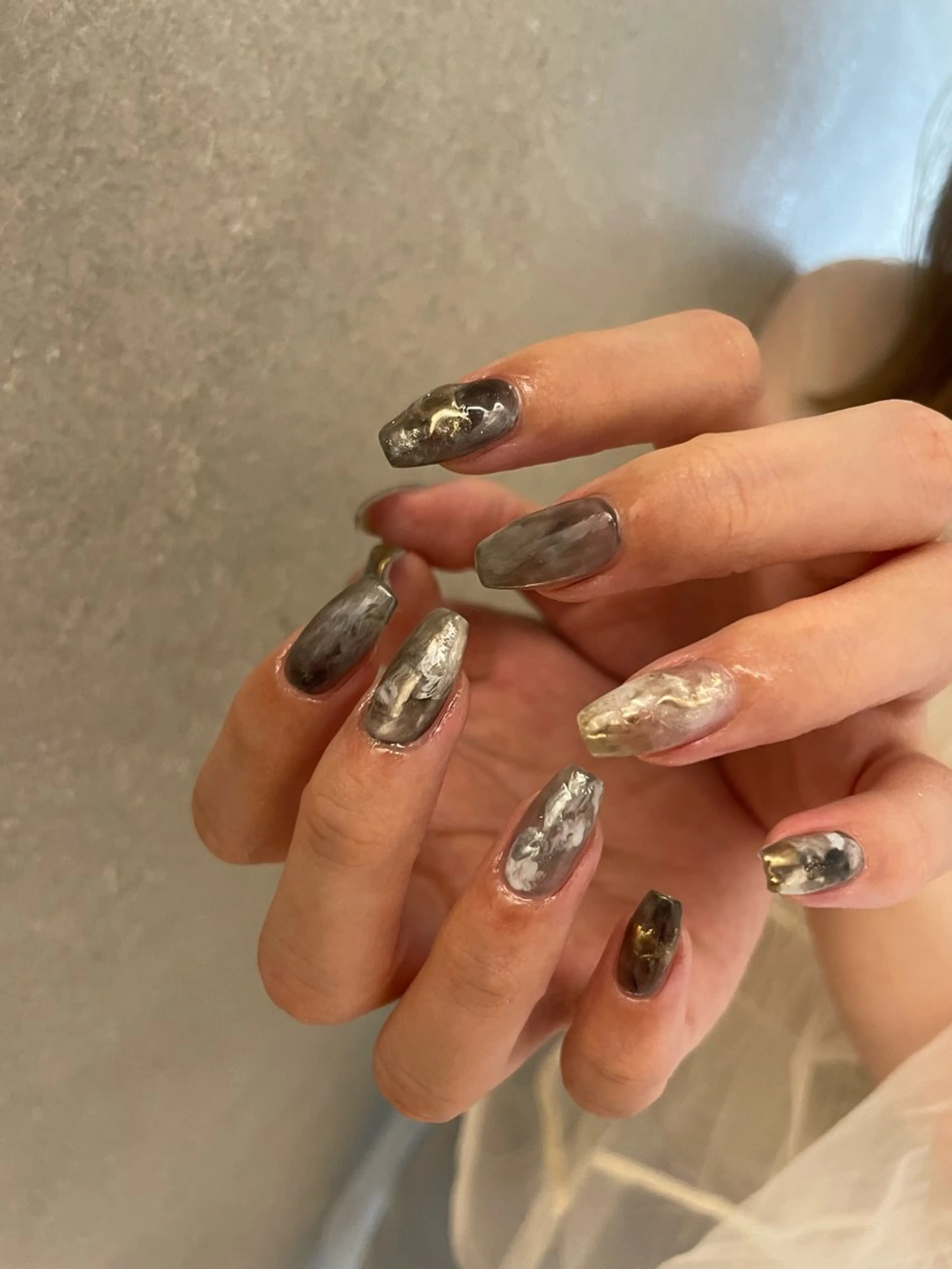ネイル 【淡色color/ nail】maikoのネイルデザイン