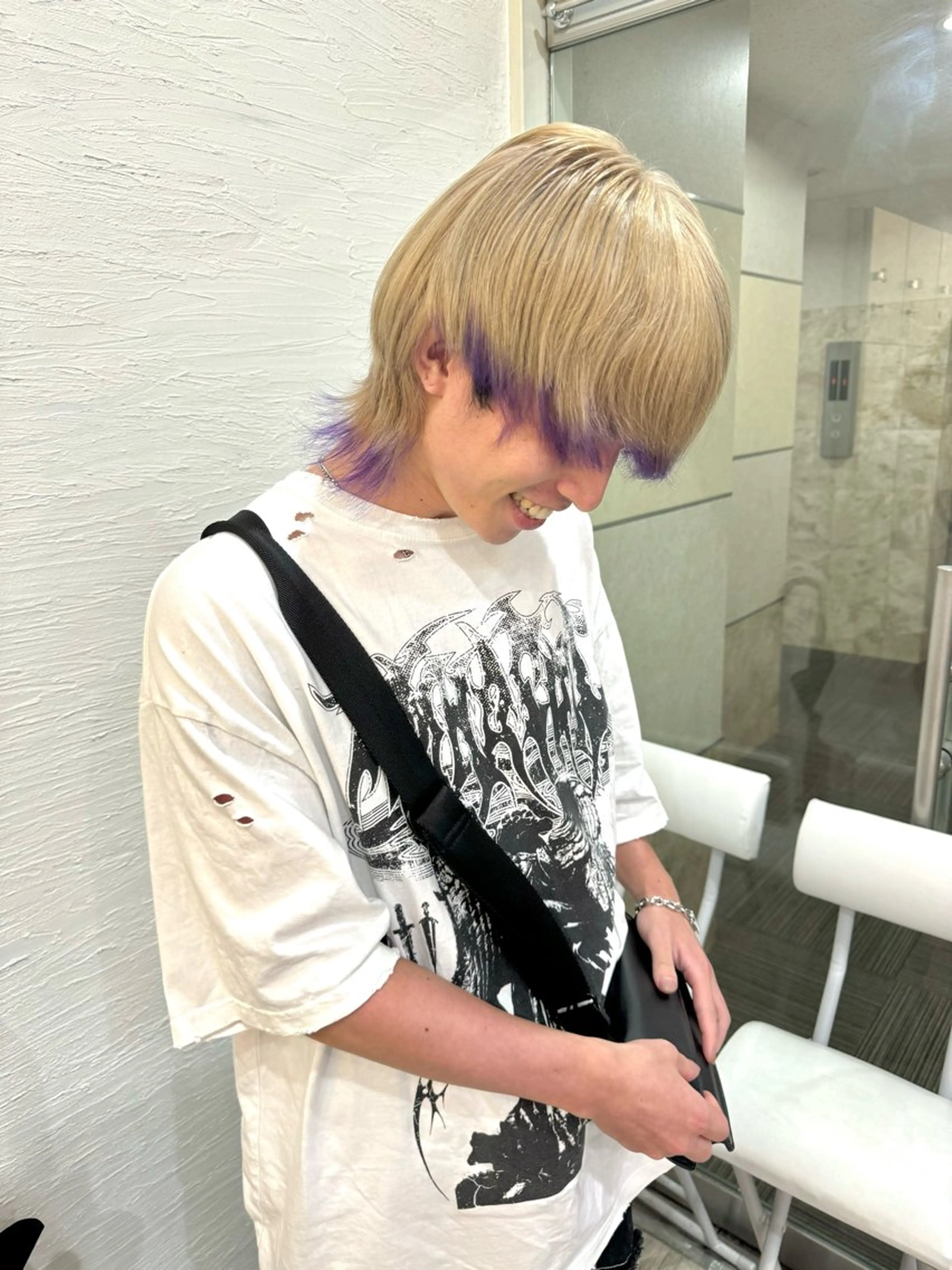 カラー メンズ デザインカラー ミユル/ 盛れるエクステ🎀✨のヘアスタイル