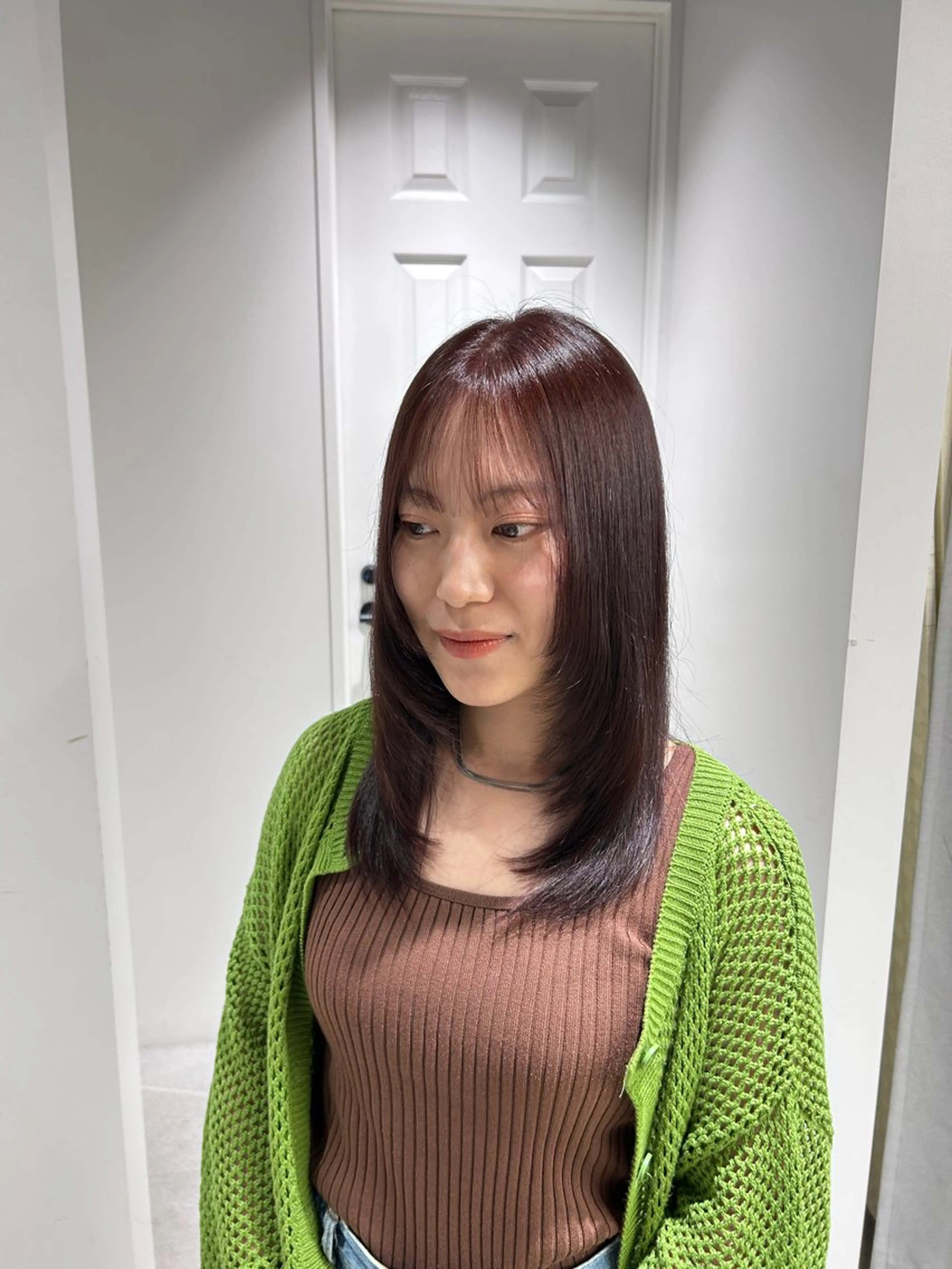 ミディアム カラー ヘアカラー 透明感ツヤカラー/ アイリスト/ゆきなのマツエク・マツパデザイン