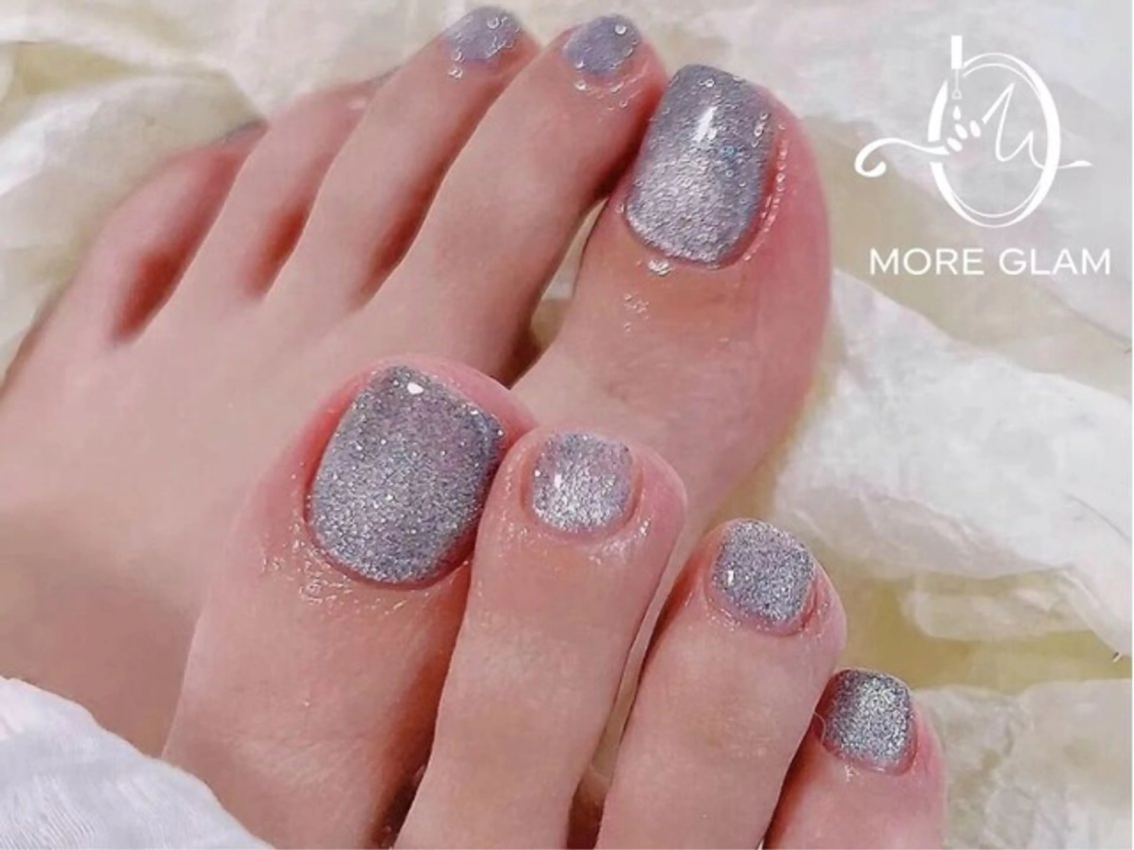 ショート フットネイル more glam 原宿店のネイルデザイン