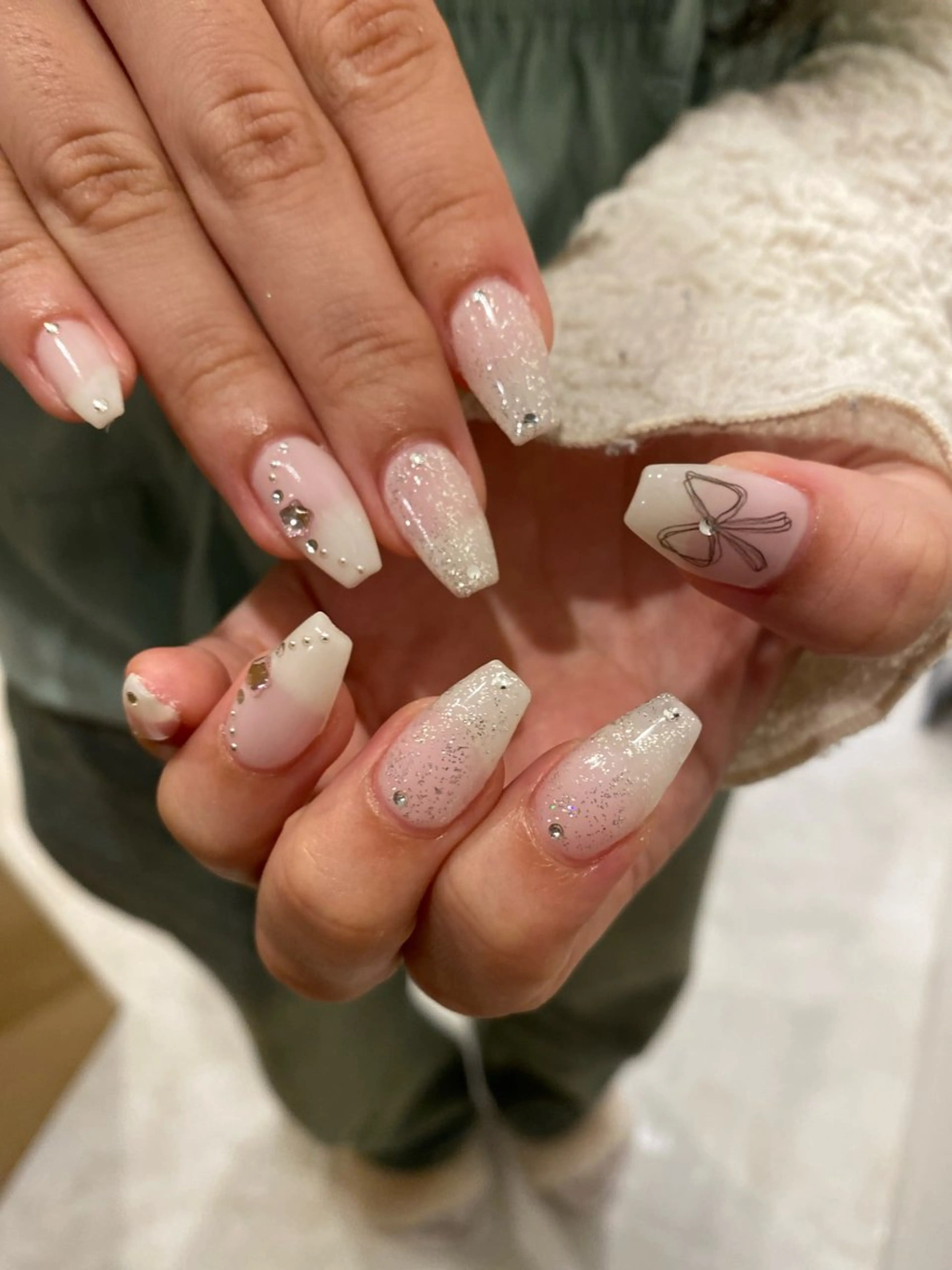 ネイル リボン melty 表参道 sakiのネイルデザイン