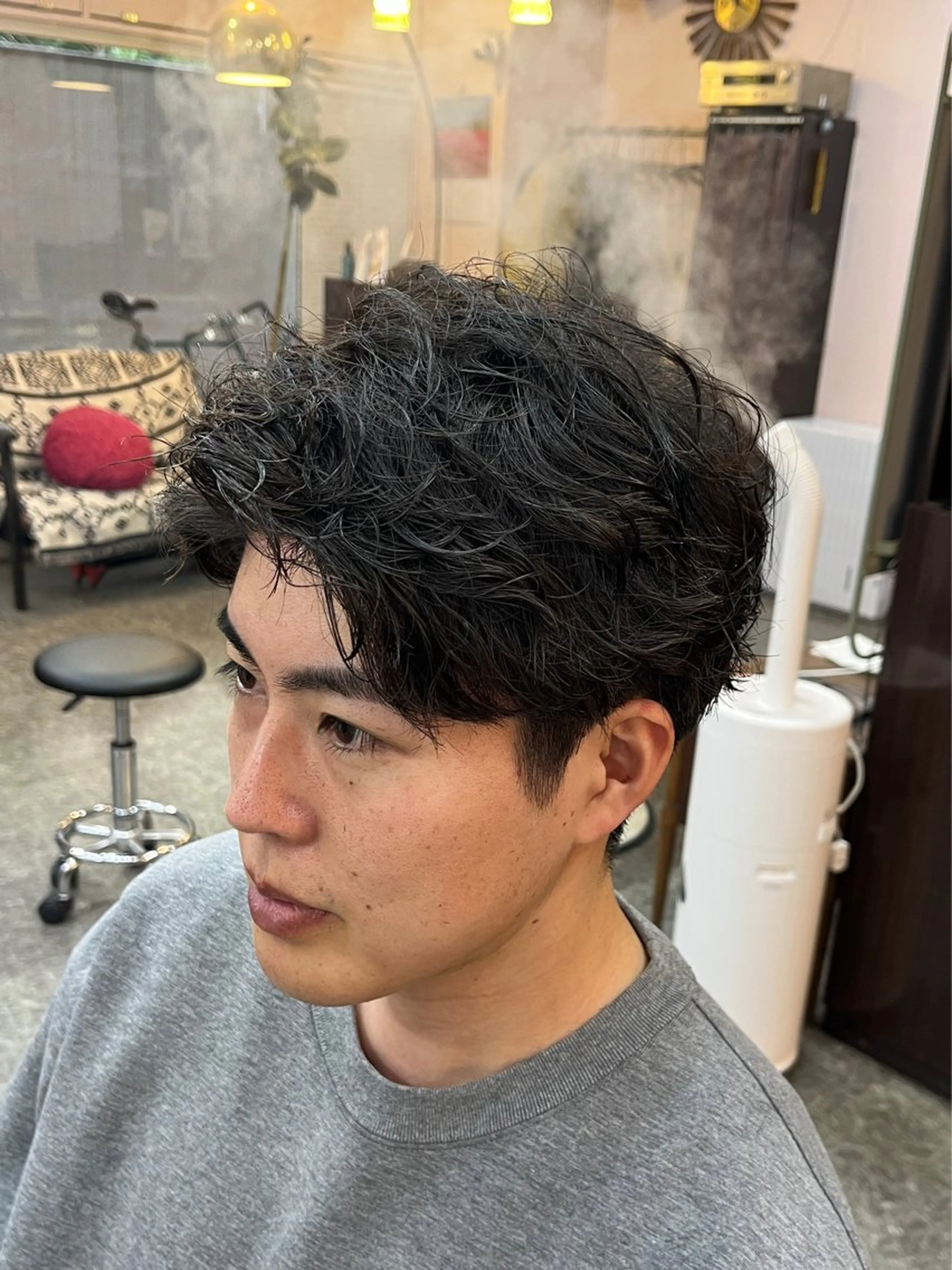 ミディアム パーマ ミディアムパーマ 後悔させません🌈パ ーマ⭕️🌈福本のヘアスタイル