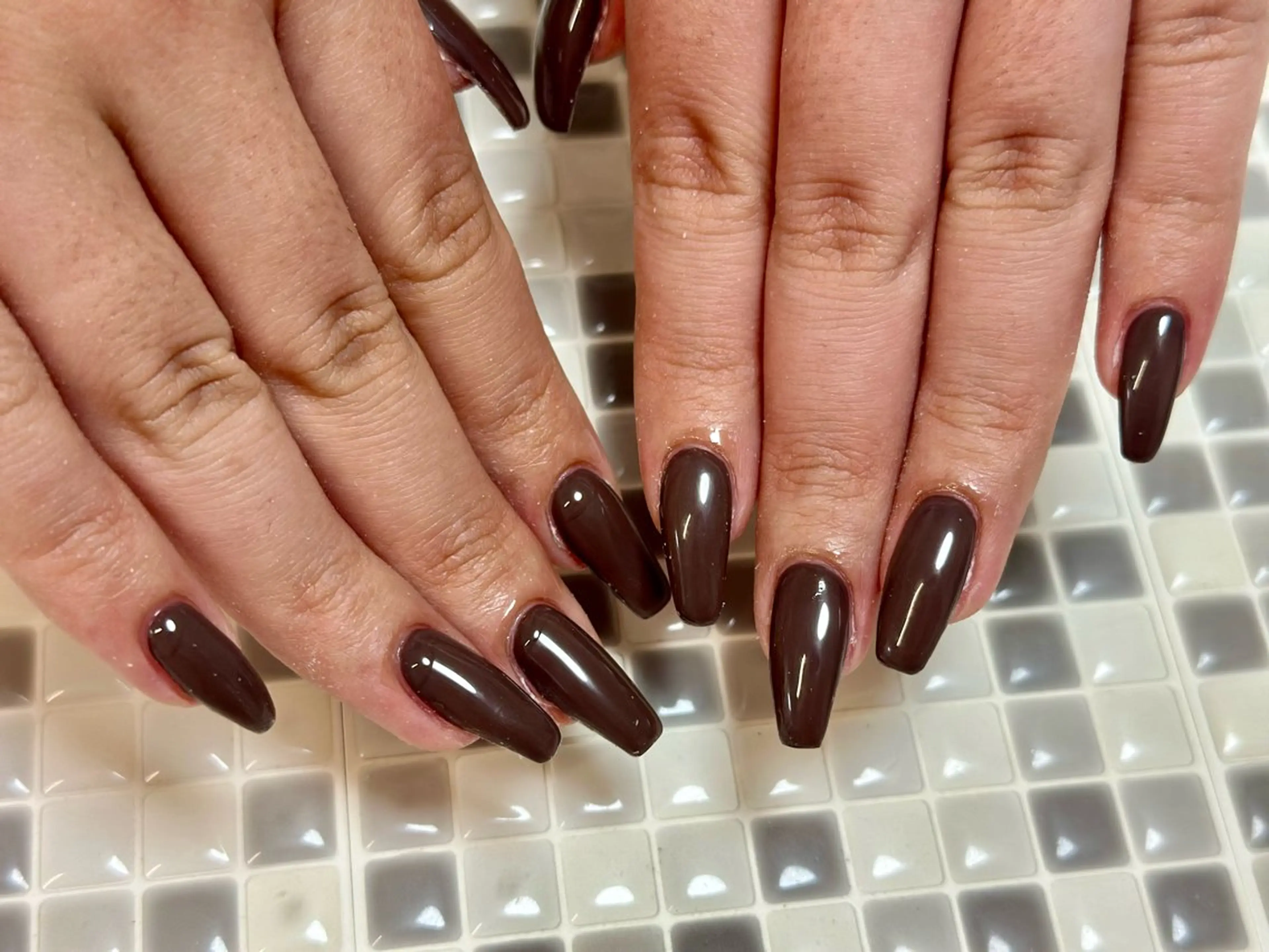 ネイル ブラウン nailist yuiのネイルデザイン