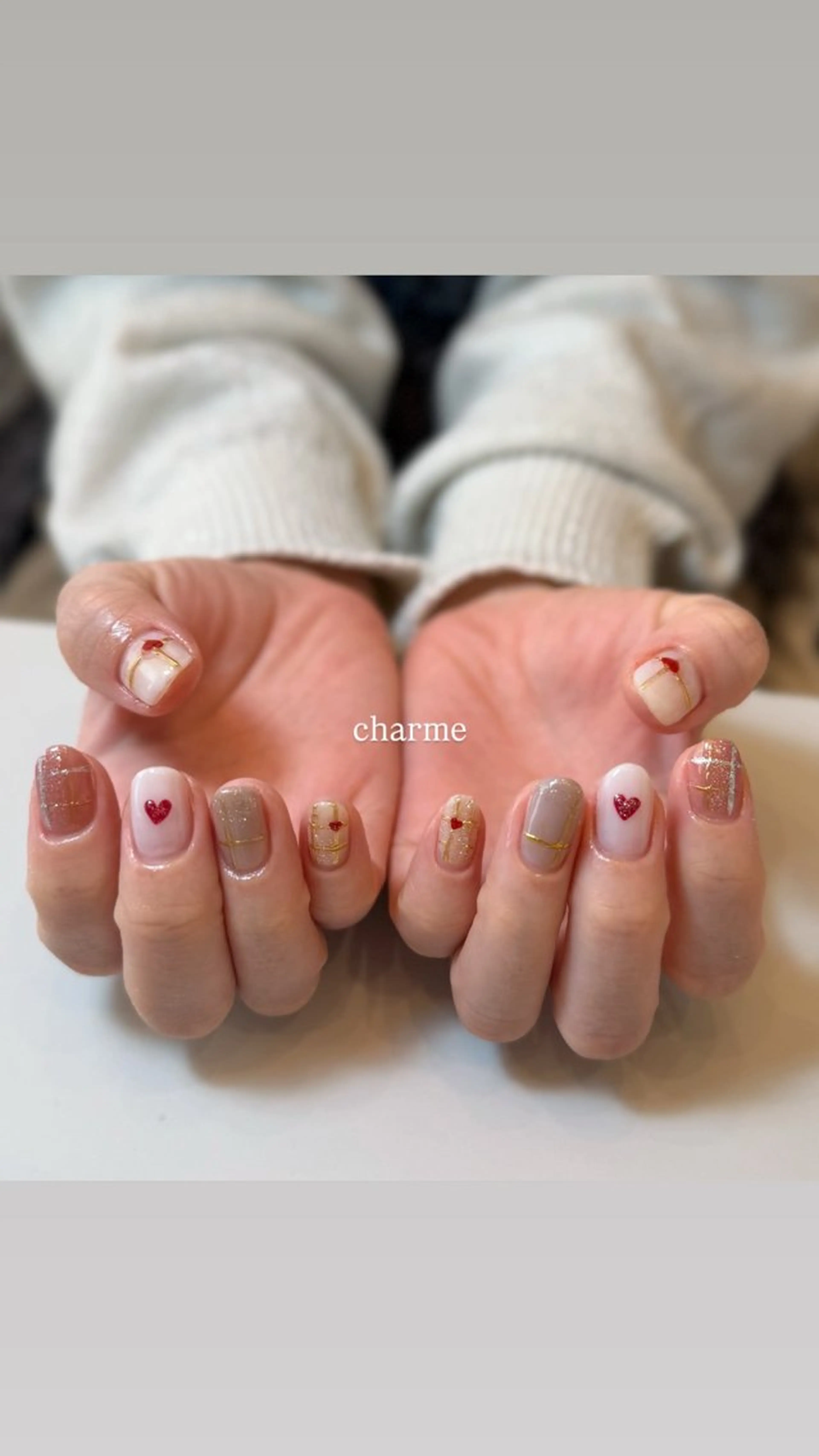 ネイル ハンドネイル フットネイル nailsalon charmeのネイルデザイン