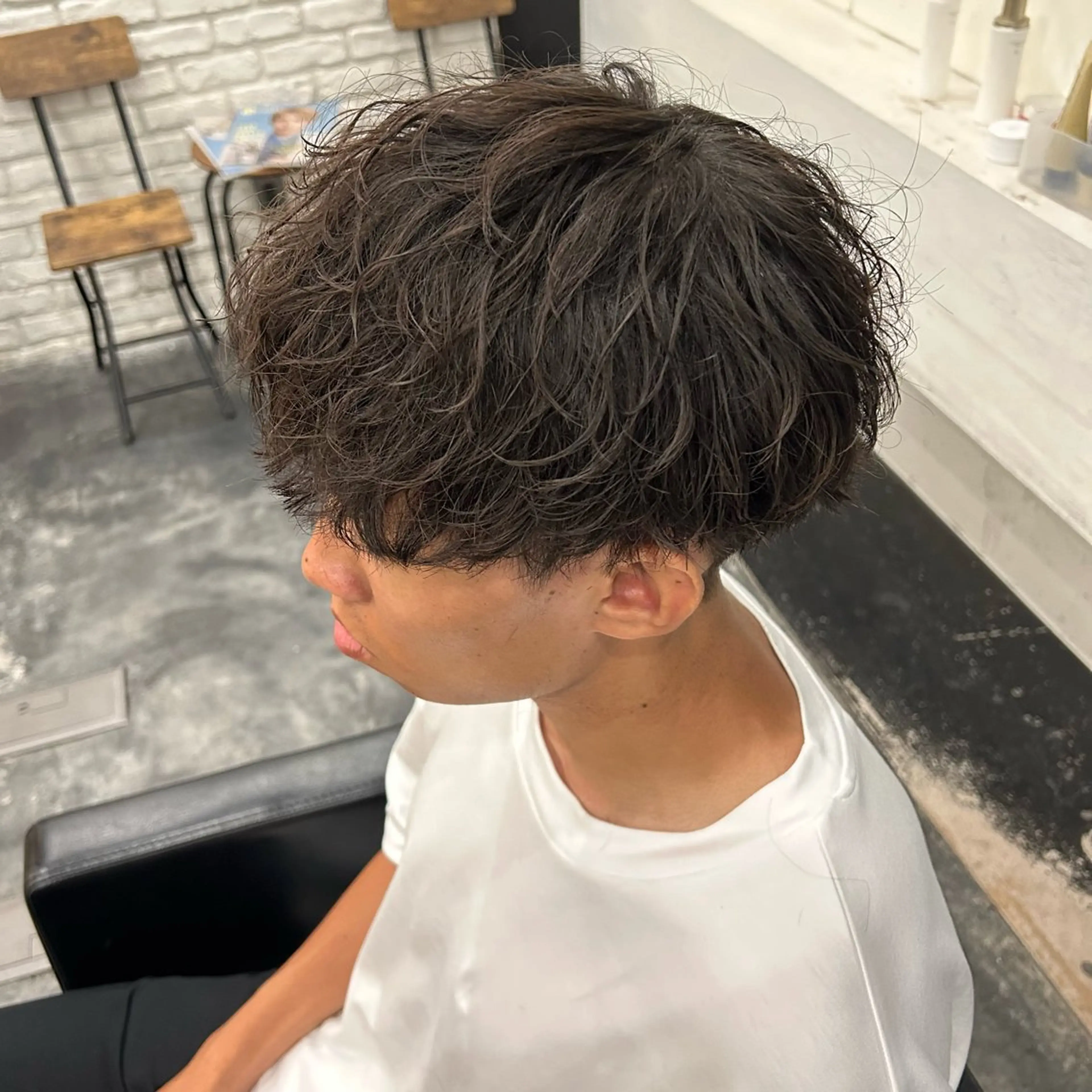 ショート パーマ メンズ パーマ メンズパーマ/京都駅 /メンズ/奥村航平のヘアスタイル