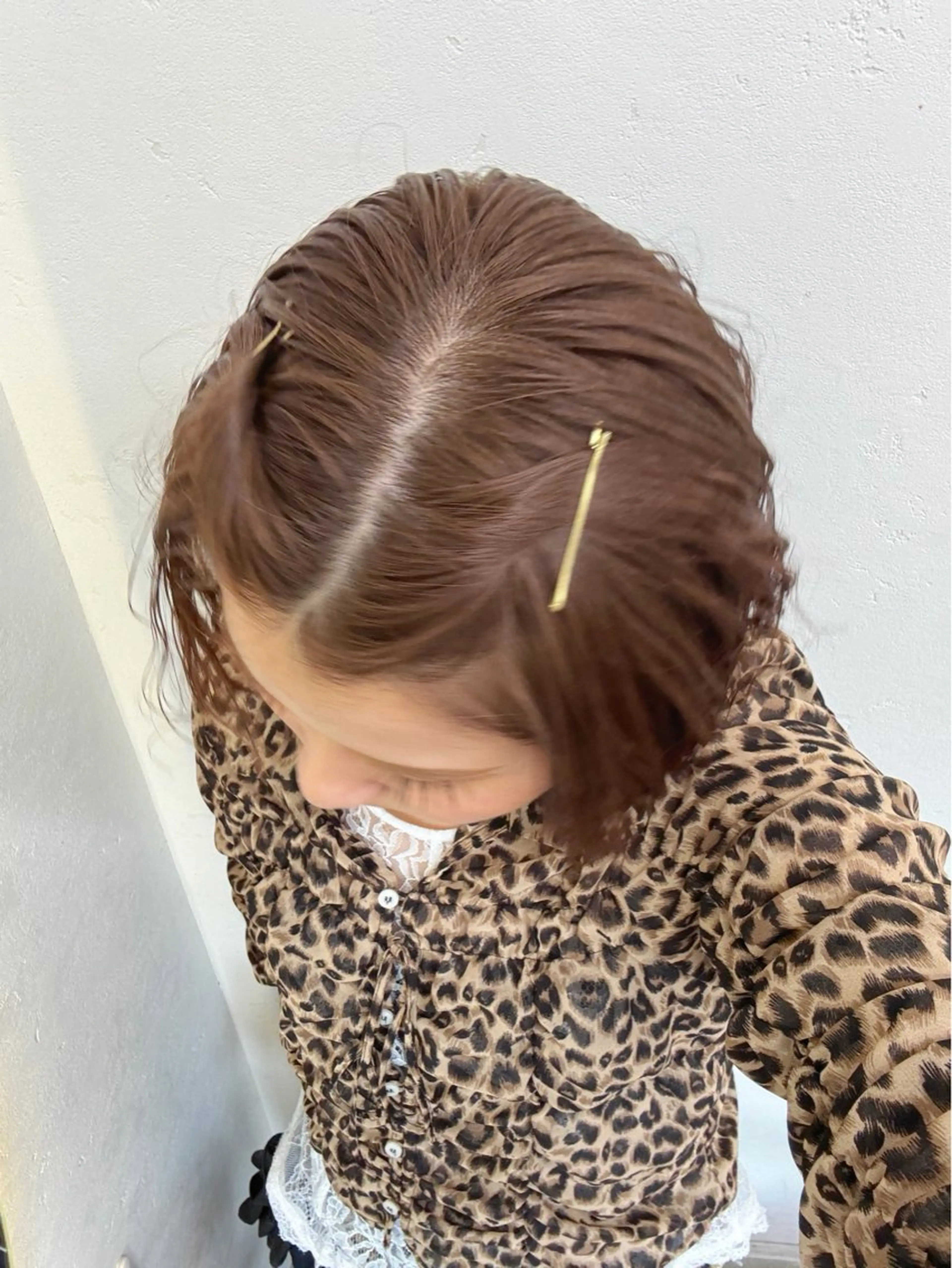 カラー ベージュカラー ブリーチ ブリーチなしカラー カット ヘアカラー トリートメント ayaka/暖色 /ニュアンスボブのヘアスタイル