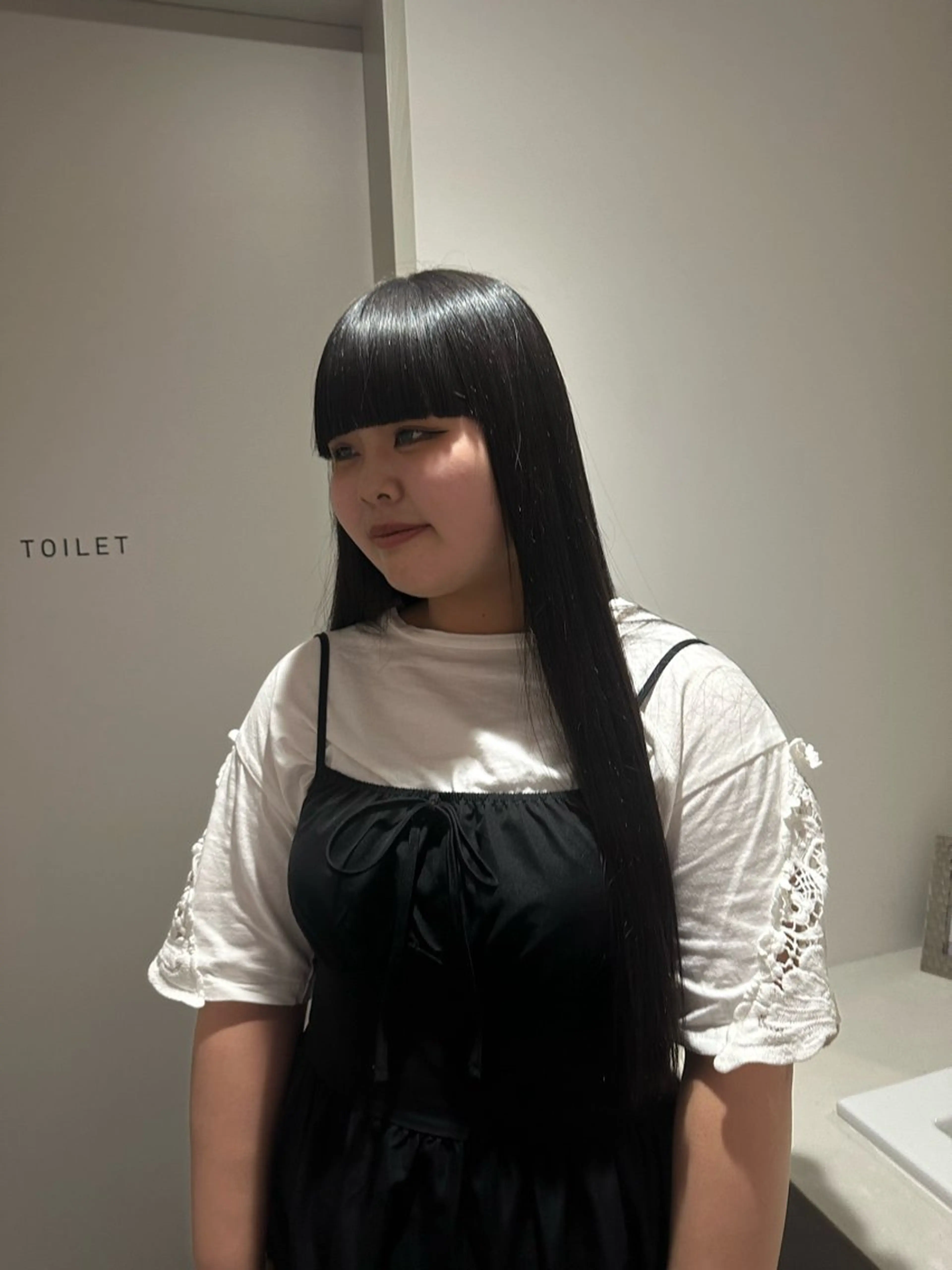 ロング パーマ ワイドバング 酸性ストレート ストレートパーマ RUNA⭐️レイヤー /ボブ/似合わせ⭐️のヘアスタイル