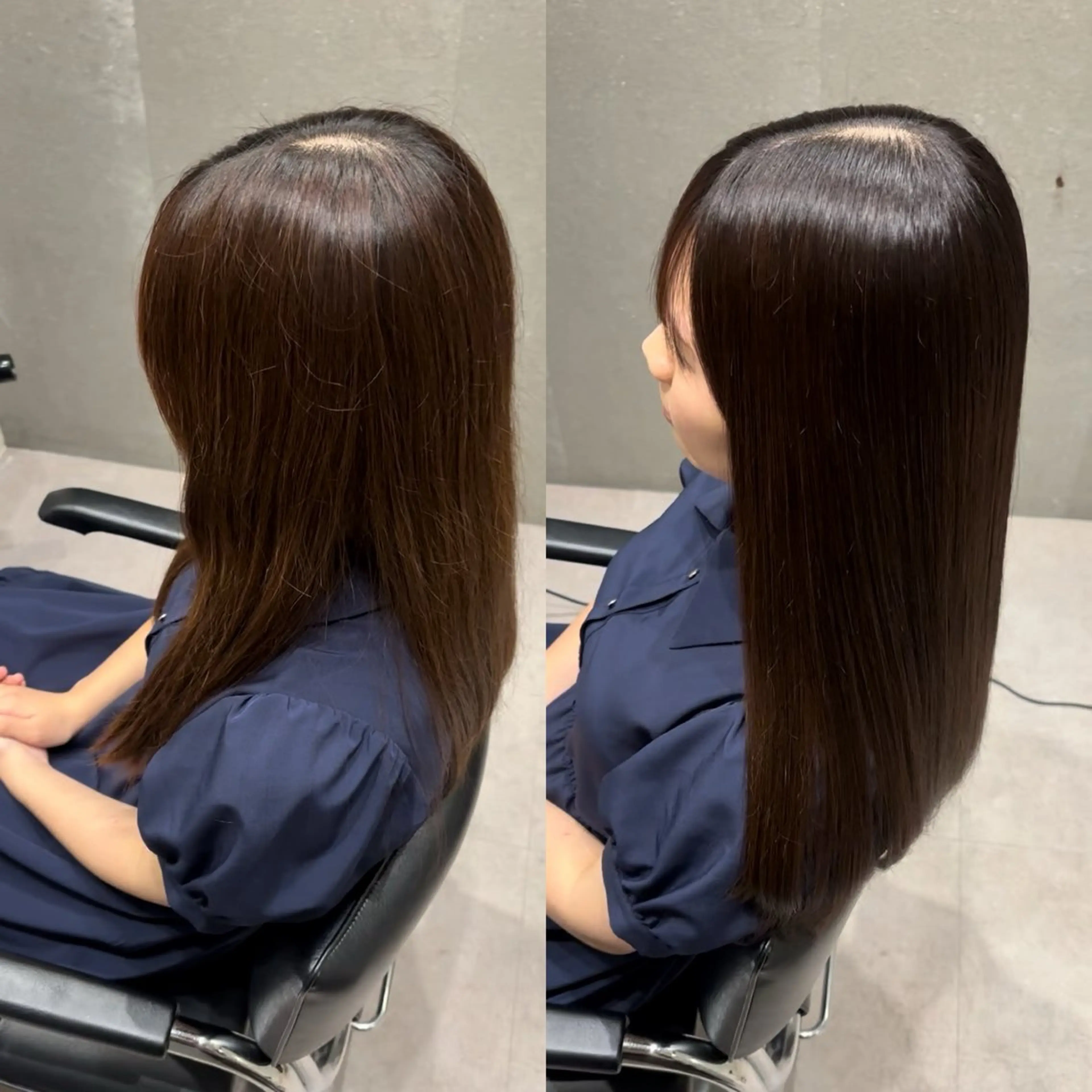 セミロング カラー アクアカラー 髪質改善 トリートメント カット ヘアカラー トリートメント 髪質改善ヘアケア 艶髪特化/上田のヘアスタイル