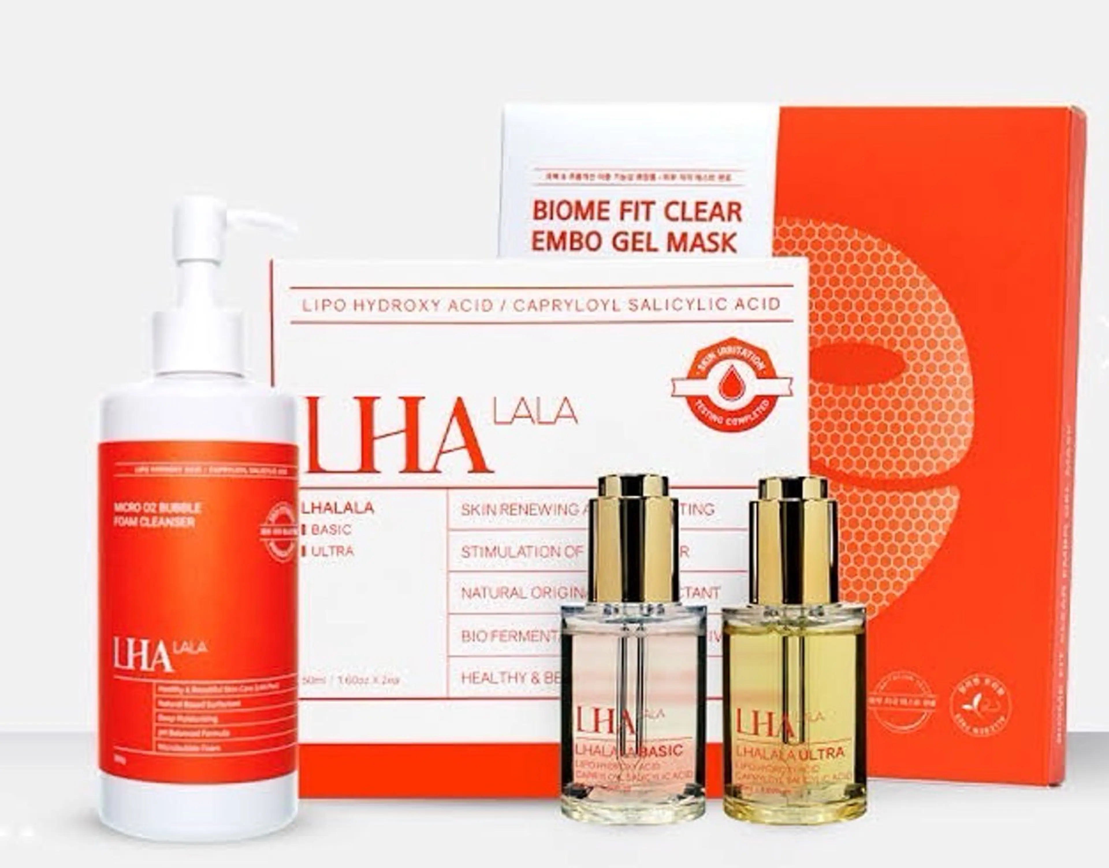 （LHAララピールプレミアム）ララ洗顔+ララピール（ベーシック+ウルトラ）+ララパックの写真