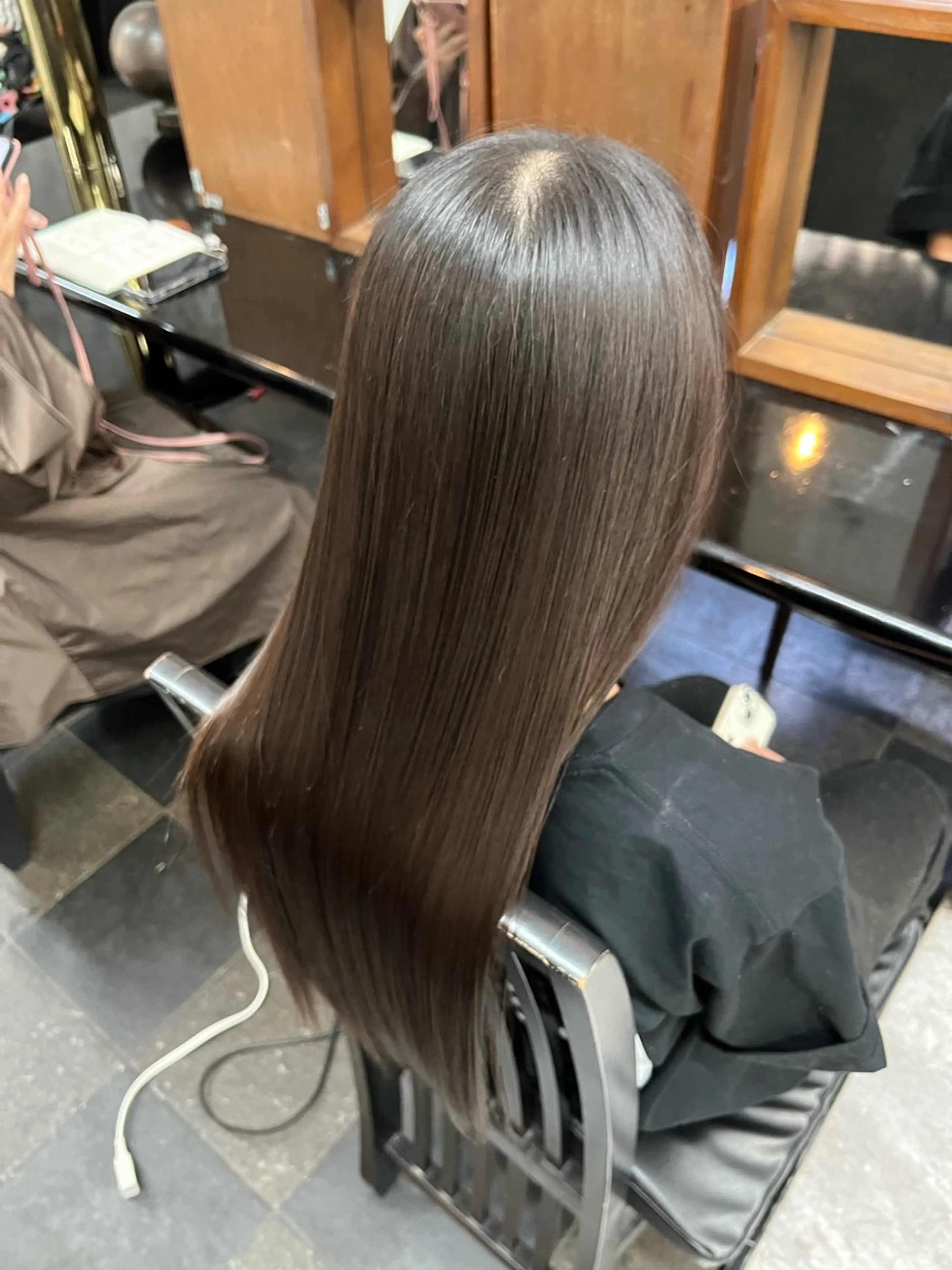 ロング くせ毛 カット 縮毛矯正 池田 亮雅のヘアスタイル