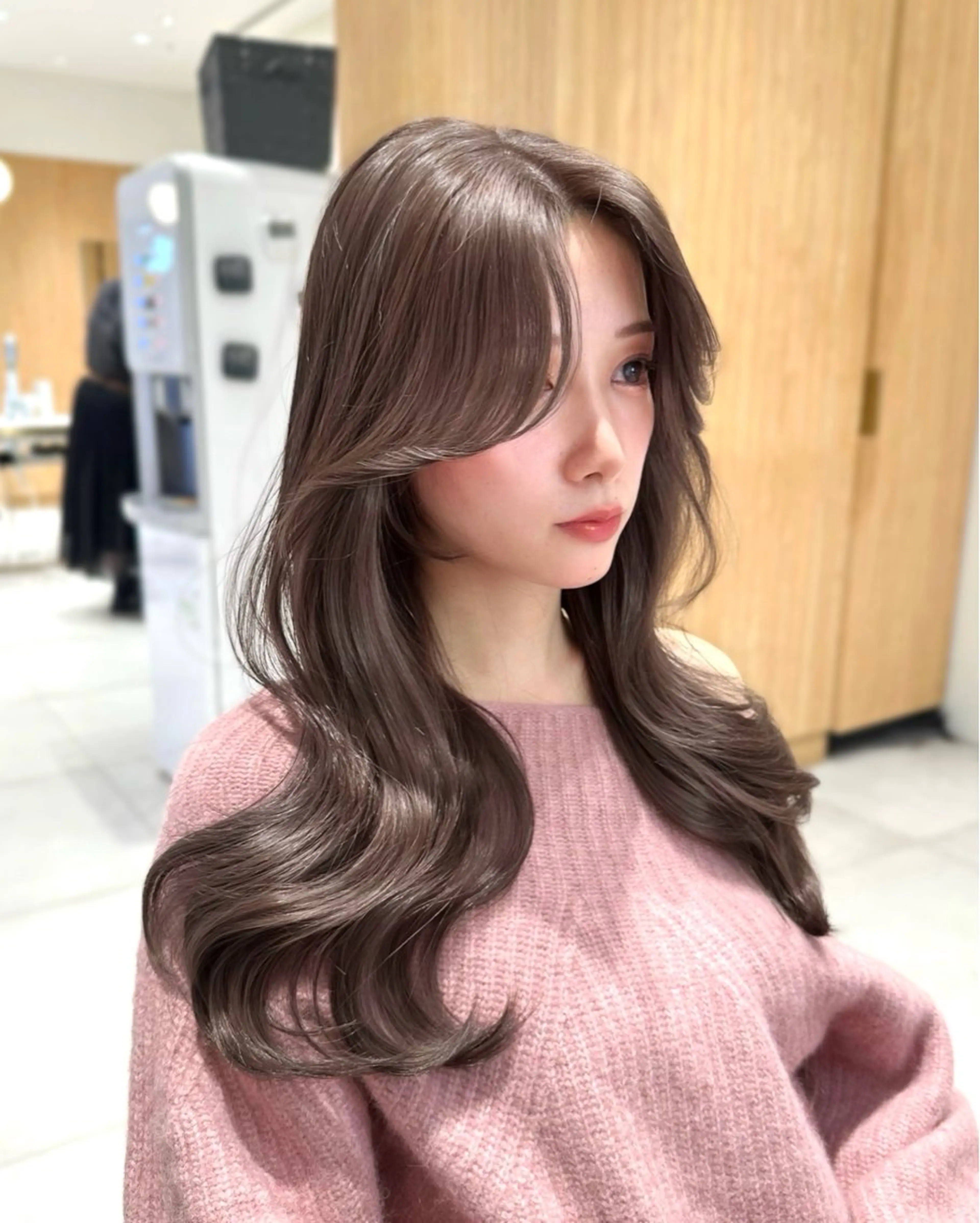 ミディアム カラー カット ヘアカラー トリートメント 🇰🇷韓国風くびれ ヘア🇰🇷中村優大のヘアスタイル