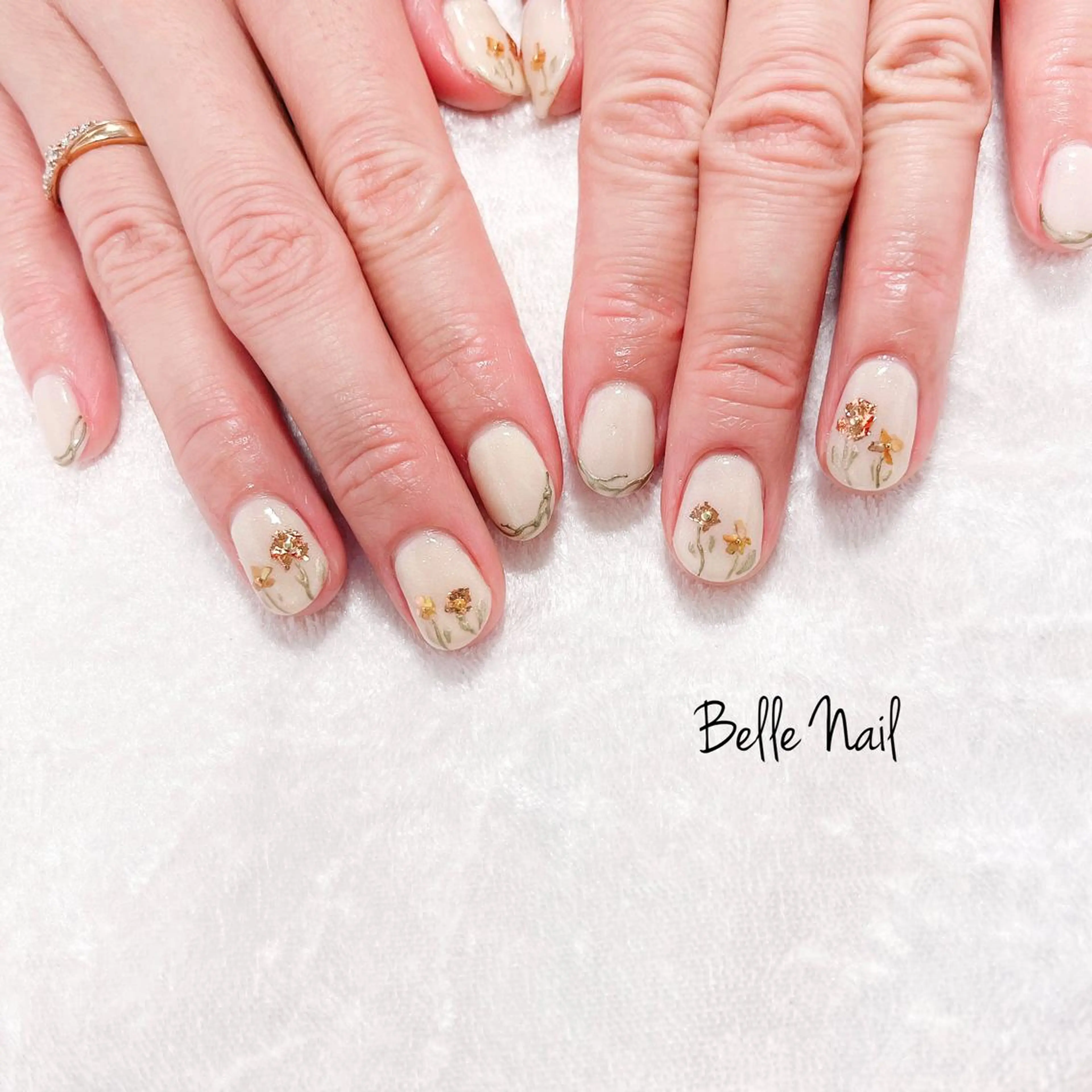 ネイル フラワーネイル Sak nailroomのネイルデザイン