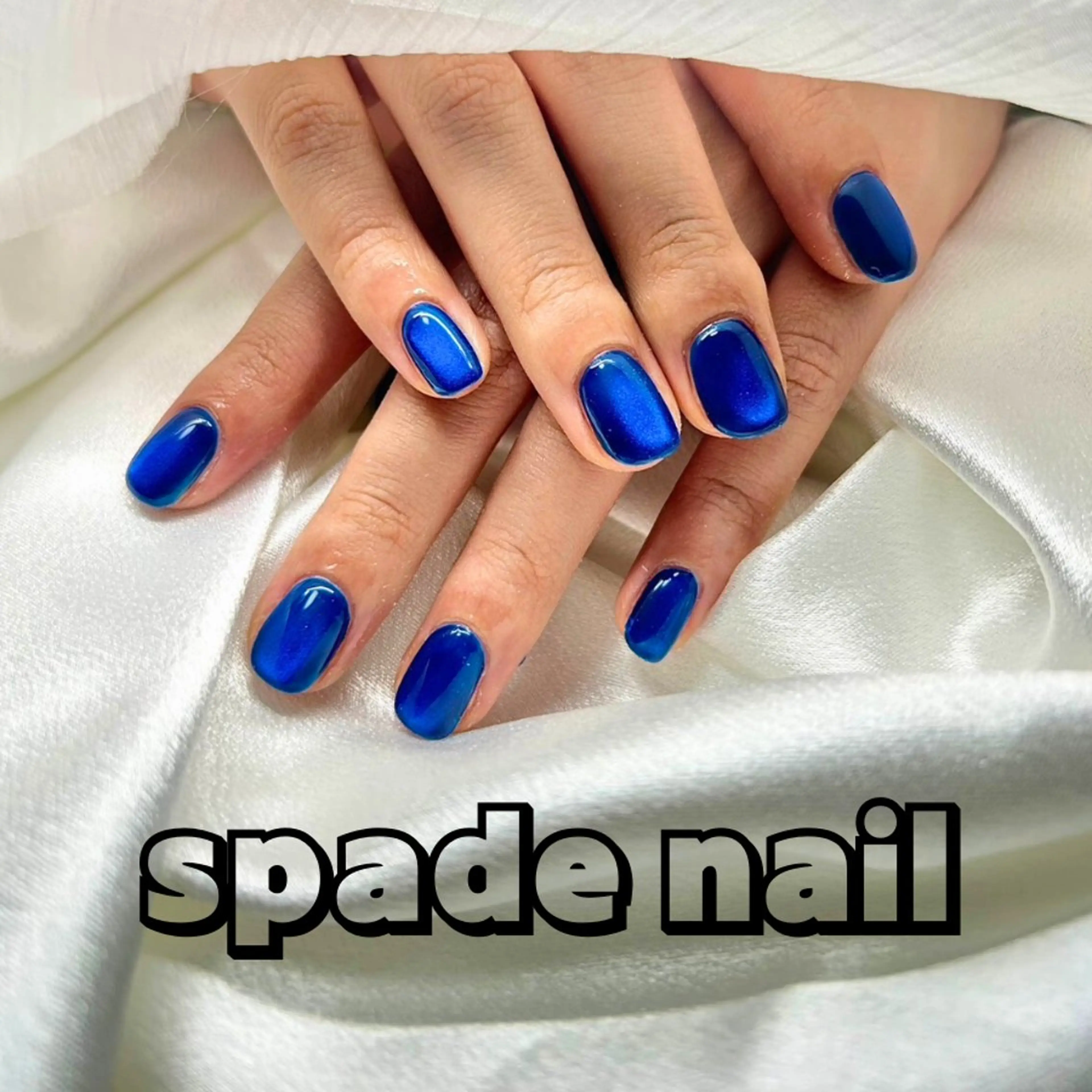 ネイル ジェルネイル マグネットネイル オフィスネイル パラジェル シンプルネイル ハンドネイル Spade nail(大名)のネイルデザイン