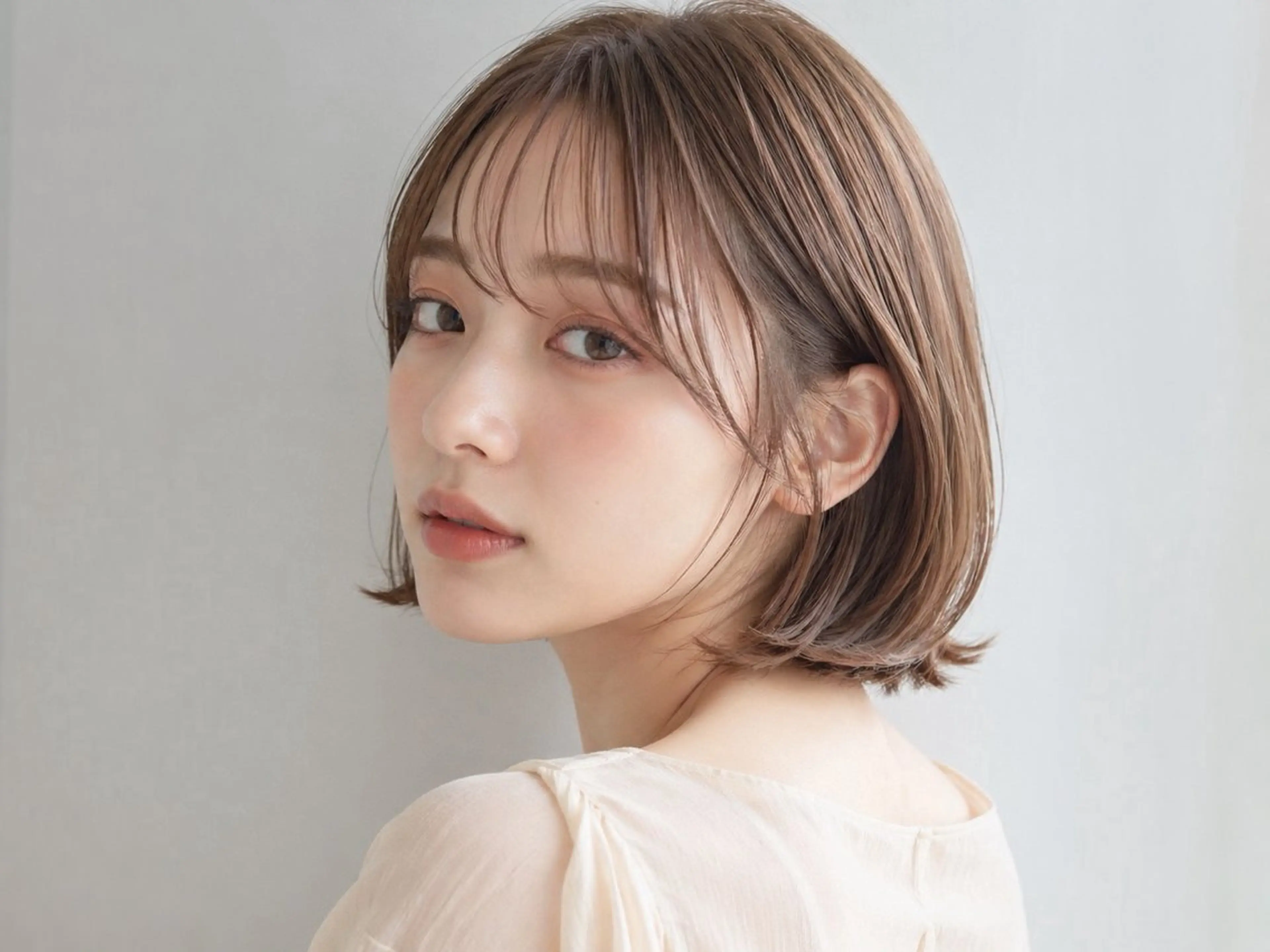 ショート ヘアカラー LOVESTOIKE 井上つぐみ/透明感のヘアスタイル