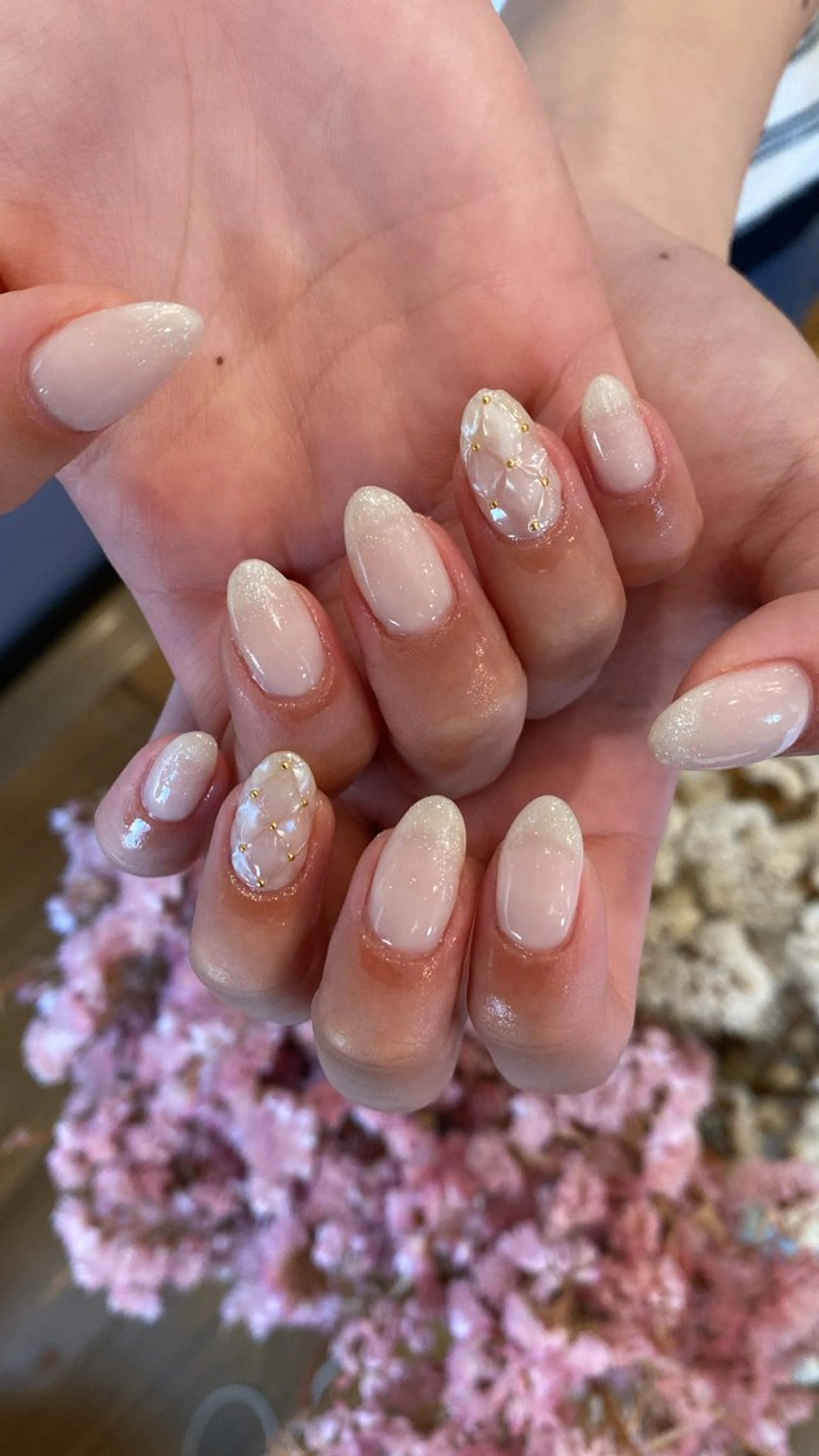 ネイル ハンドネイル crystal ⭐︎ colorのネイルデザイン