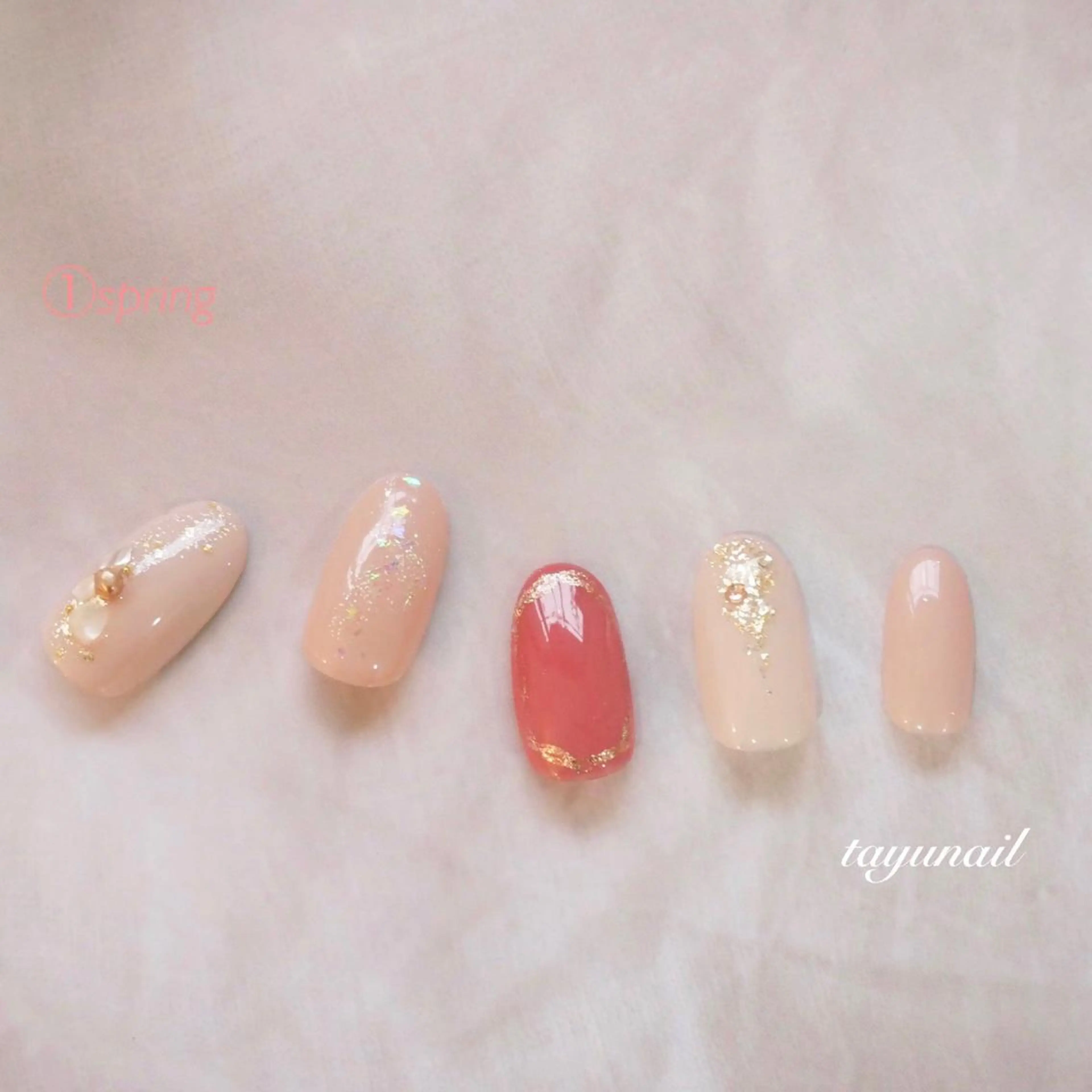 ネイル アートネイル ブルー フットネイル キラキラネイル ニュアンスネイル ネイルサロン 【たゆnail】のネイルデザイン