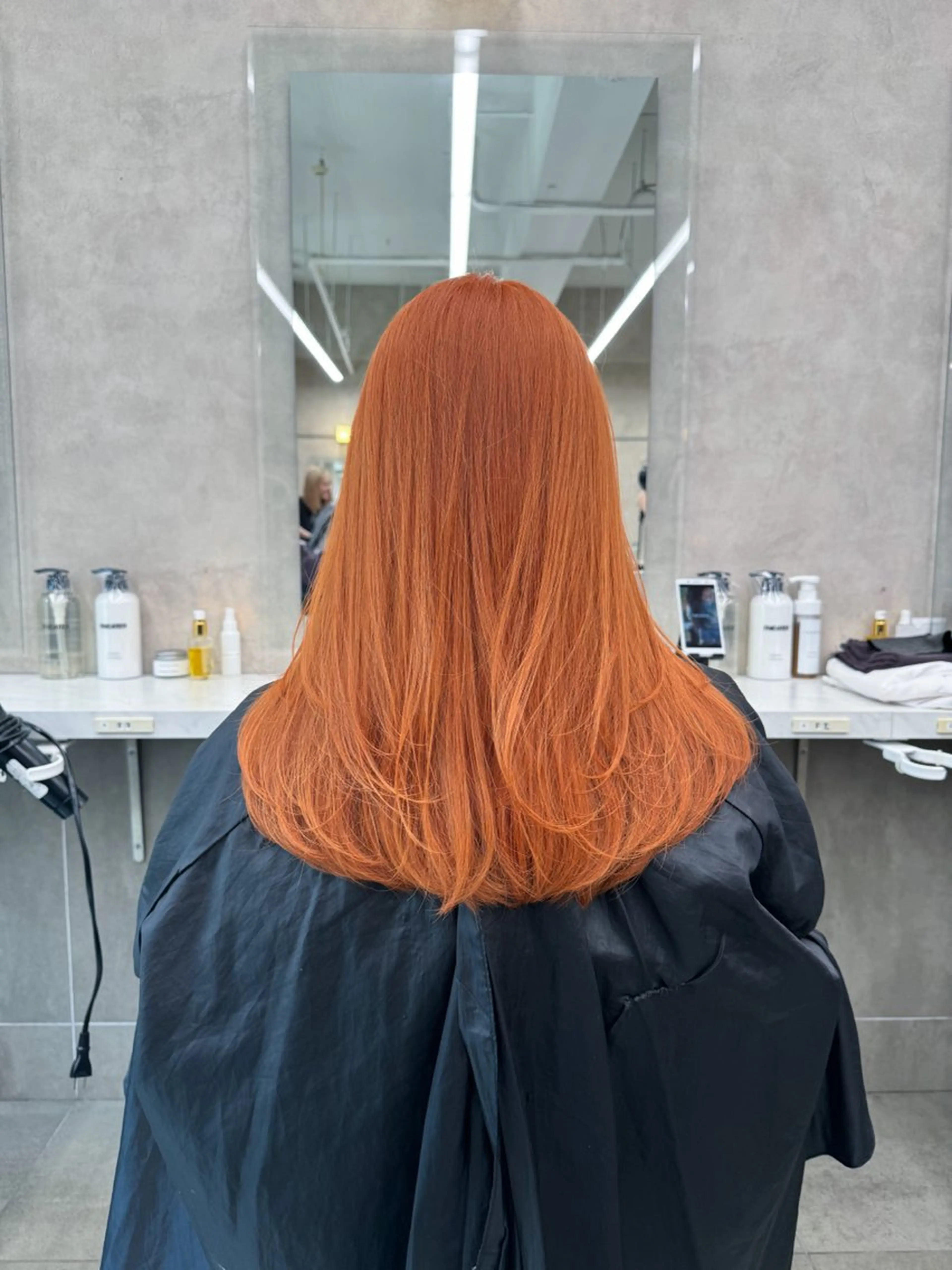 セミロング カラー ヘアアレンジ Over hair_ misakiのヘアスタイル