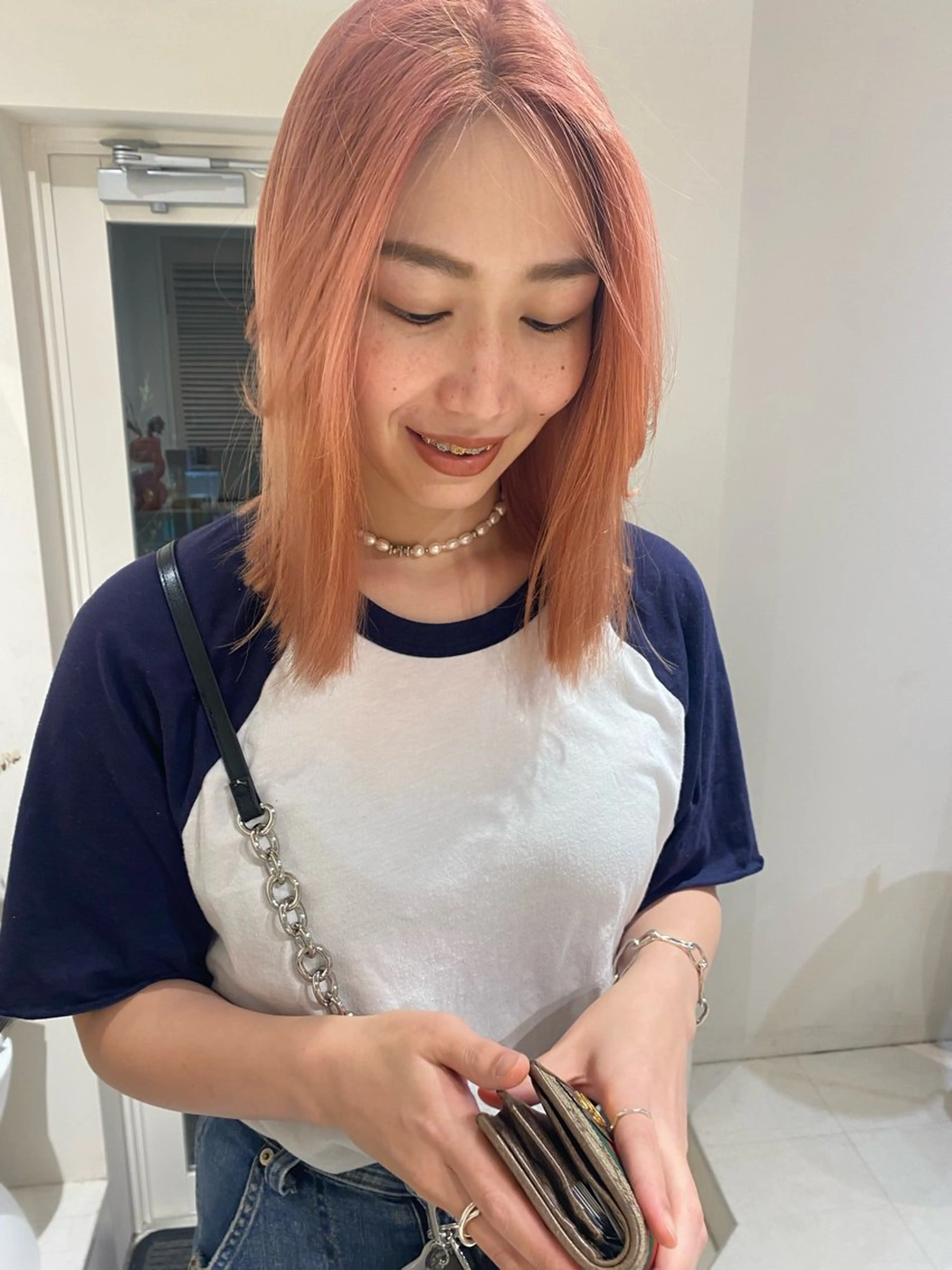 セミロング カラー 当日予約大歓迎💗 依田瑞希のヘアスタイル