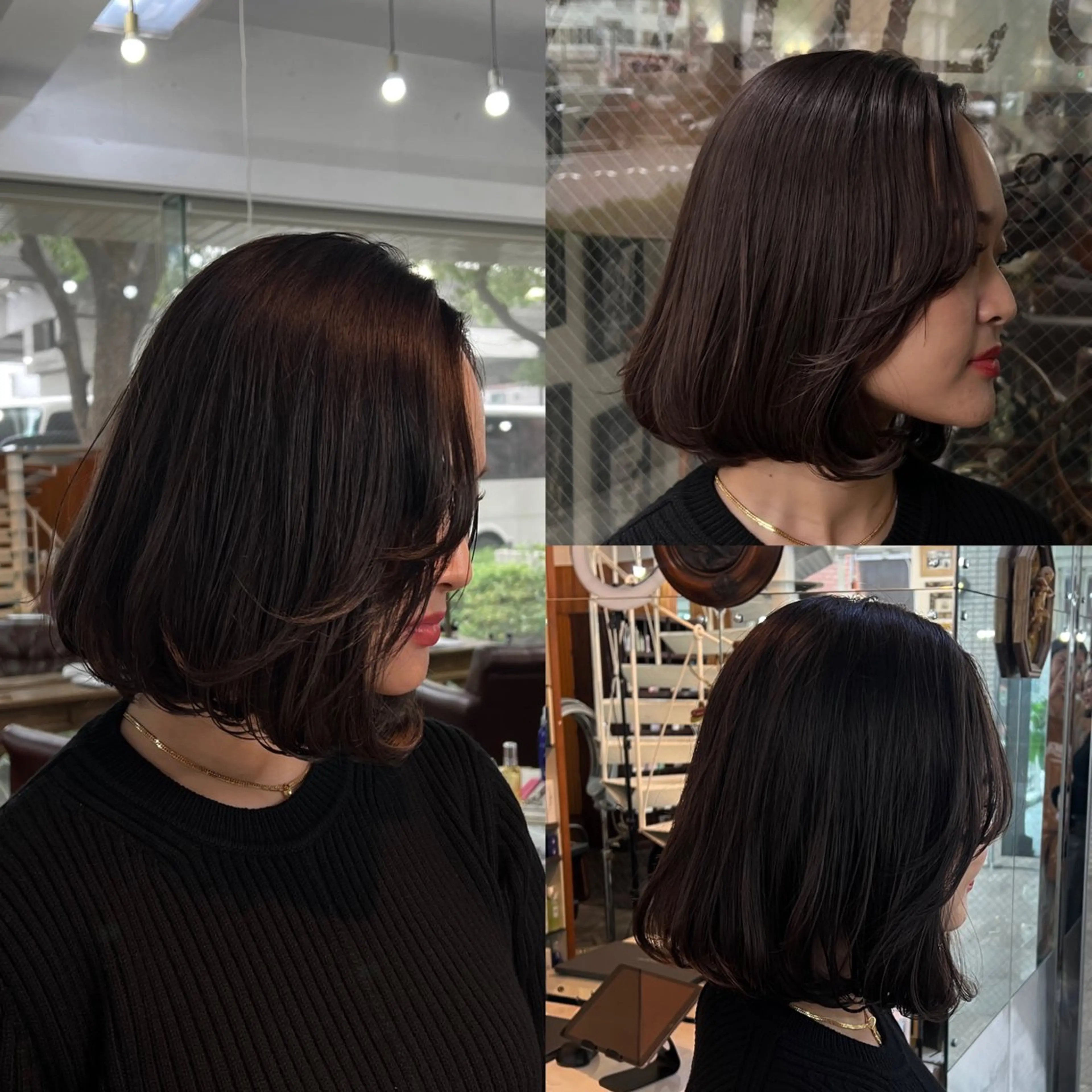 ショート カラー ヘアカラー トリートメント ハイライト/レイヤー /ハイトーン/AOIのヘアスタイル