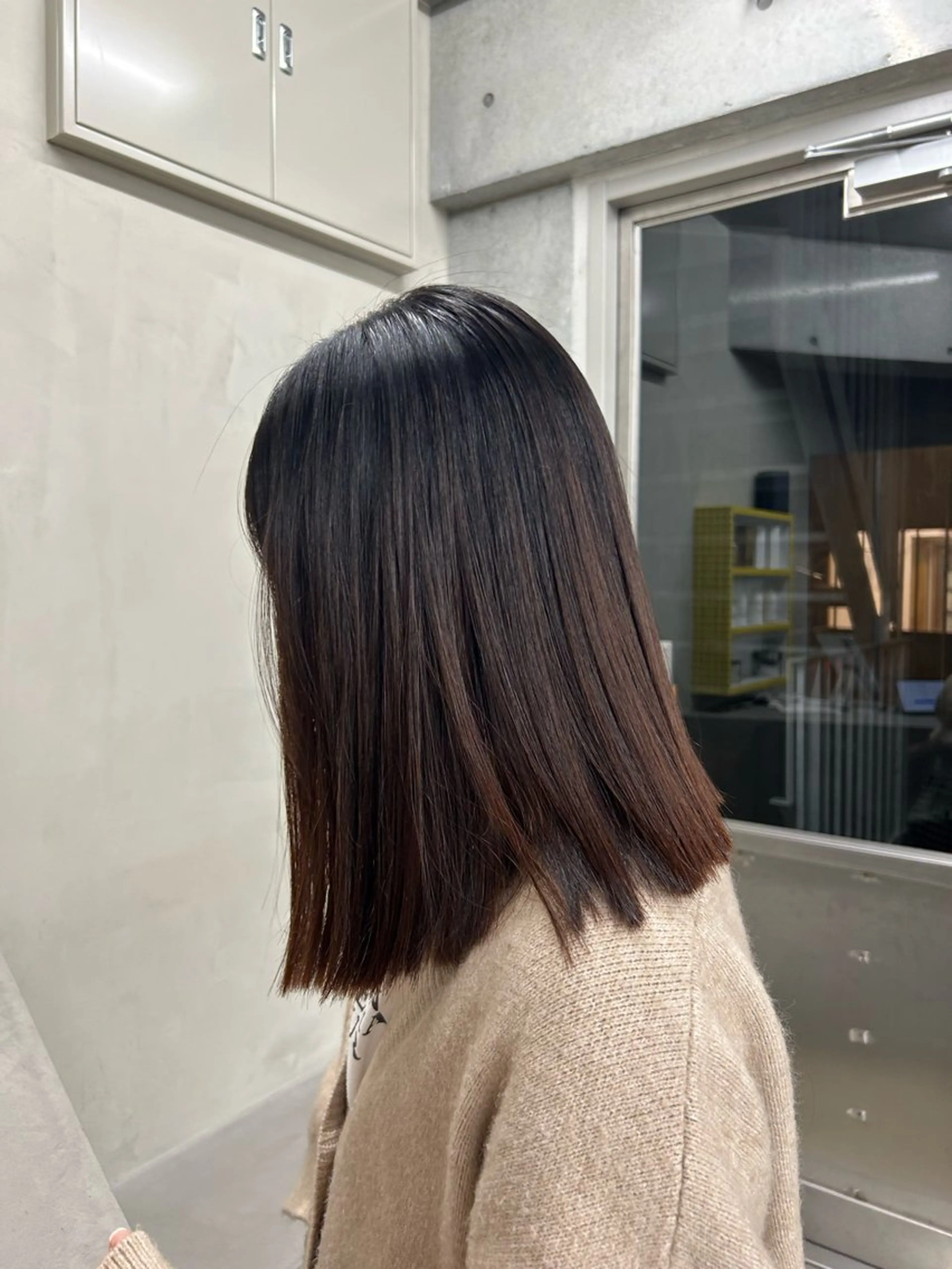 セミロング パーマ 縮毛矯正 suzuno / 原宿のヘアスタイル