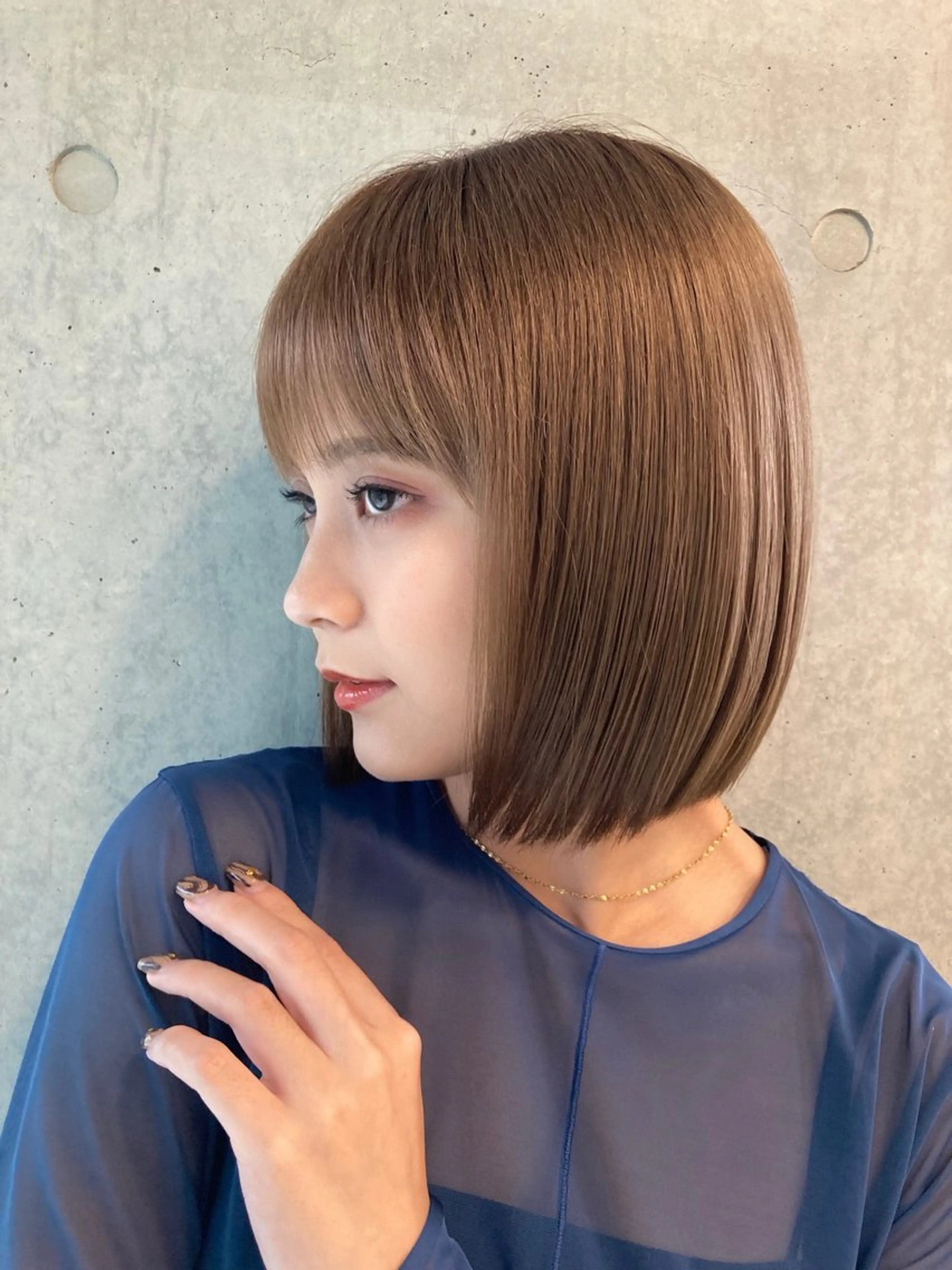 カット+縮毛矯正+超音波トリートメントの写真