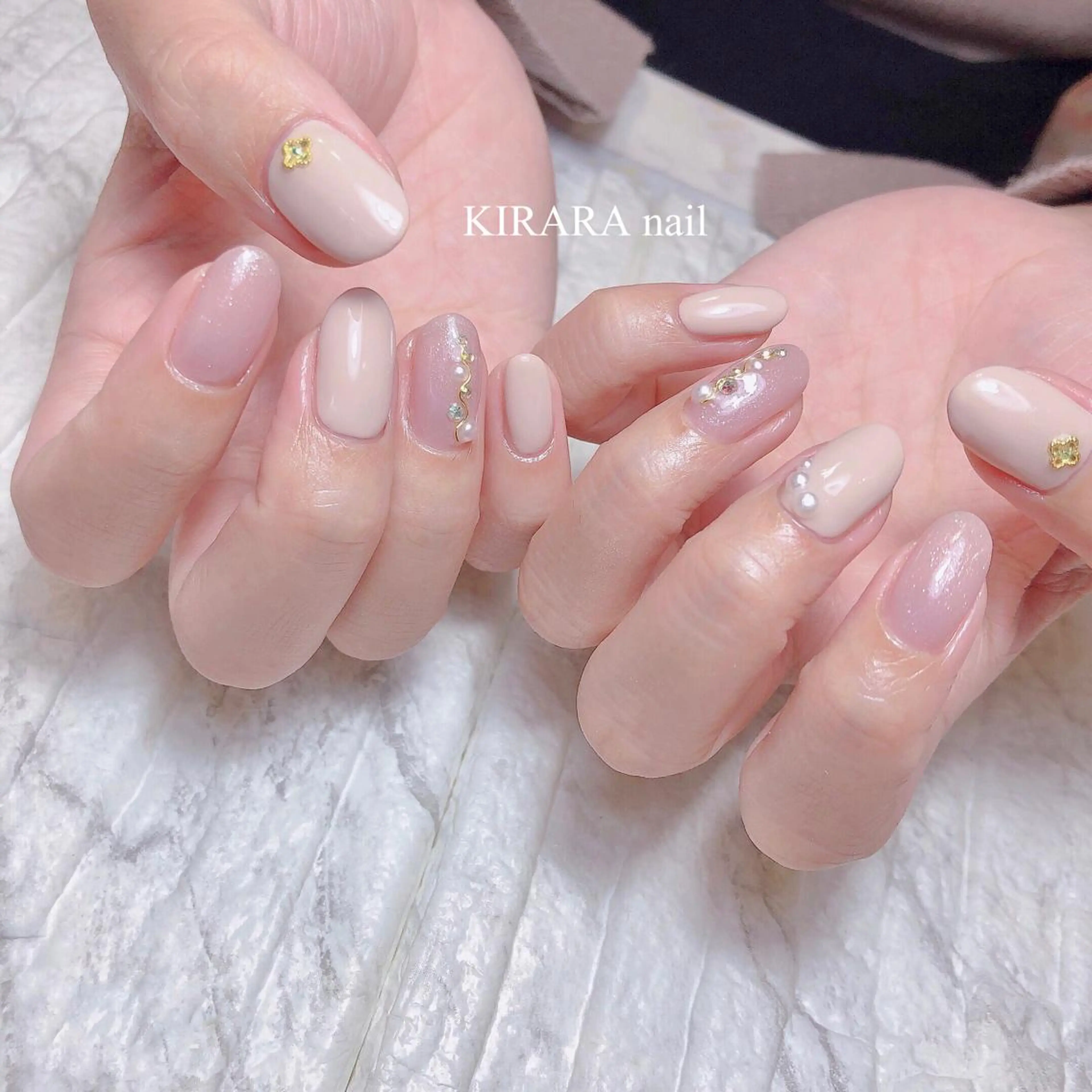 定額コースA(色変更ok)(ケア・オフ込み)【ホットタオル&ハンドマッサージ5分サービス】の写真