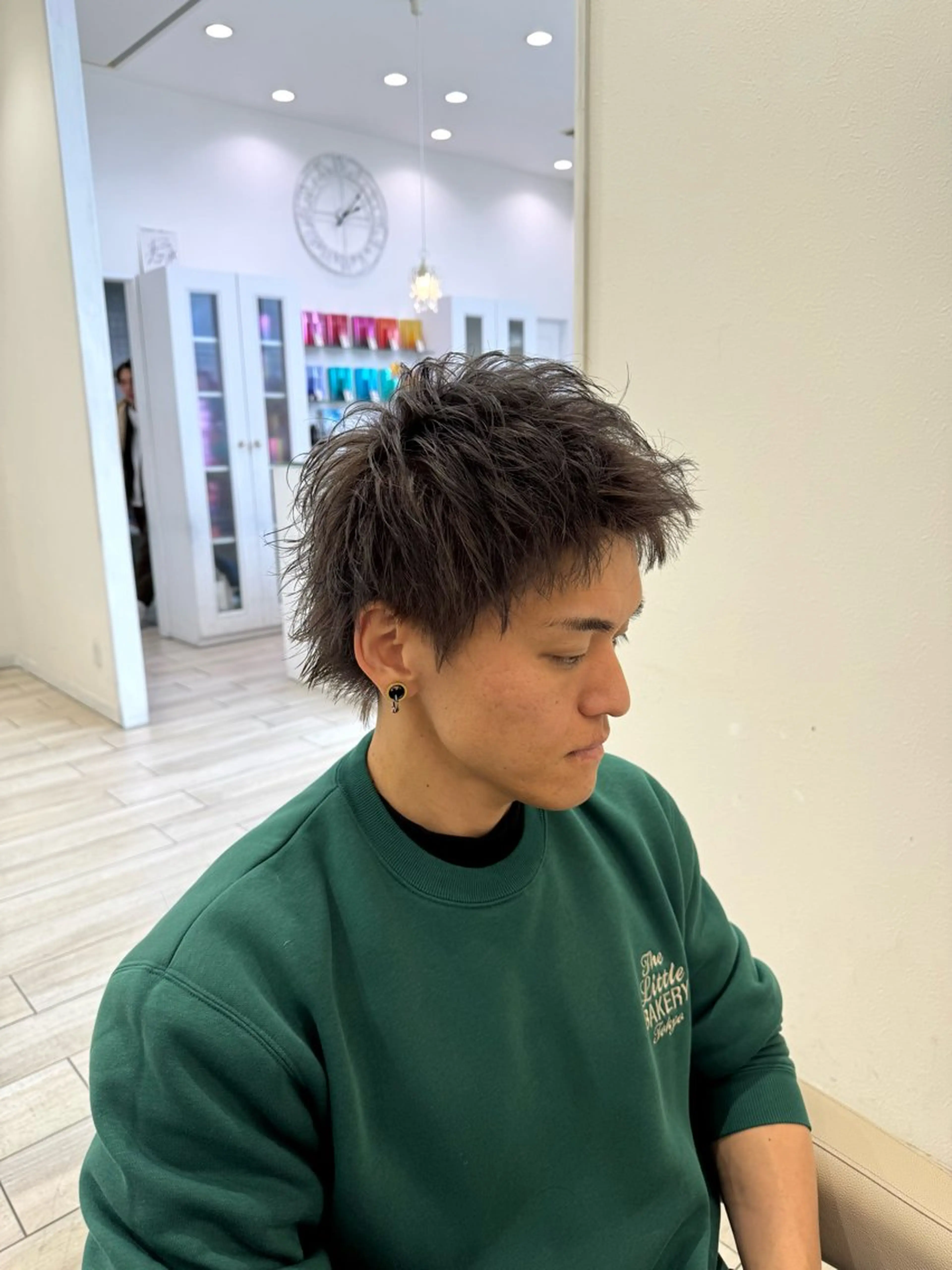 ショート カラー メンズ 岐阜メンズパーマ 伊藤瑠星のヘアスタイル