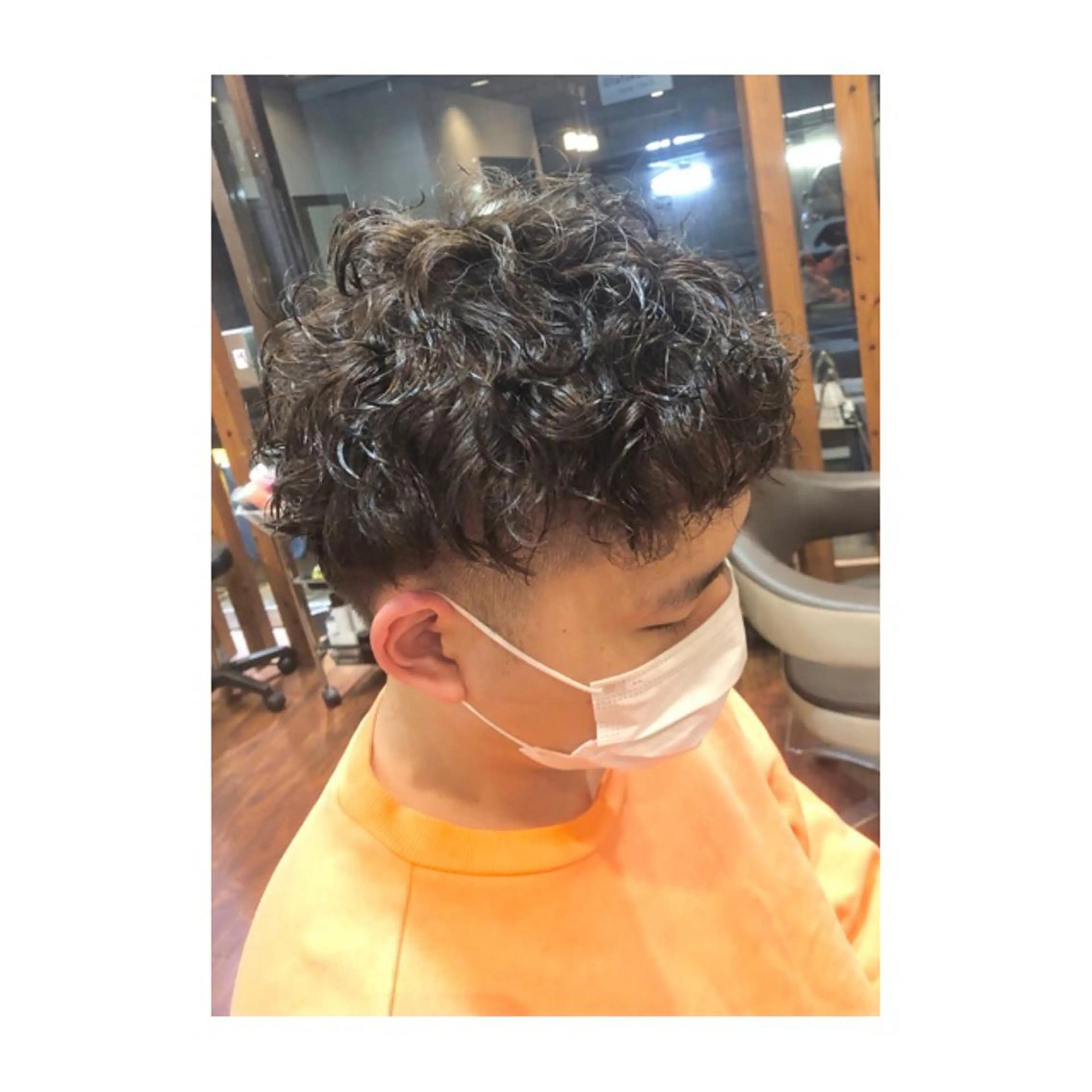 カラー パーマ メンズ 玉田 夕貴のヘアスタイル